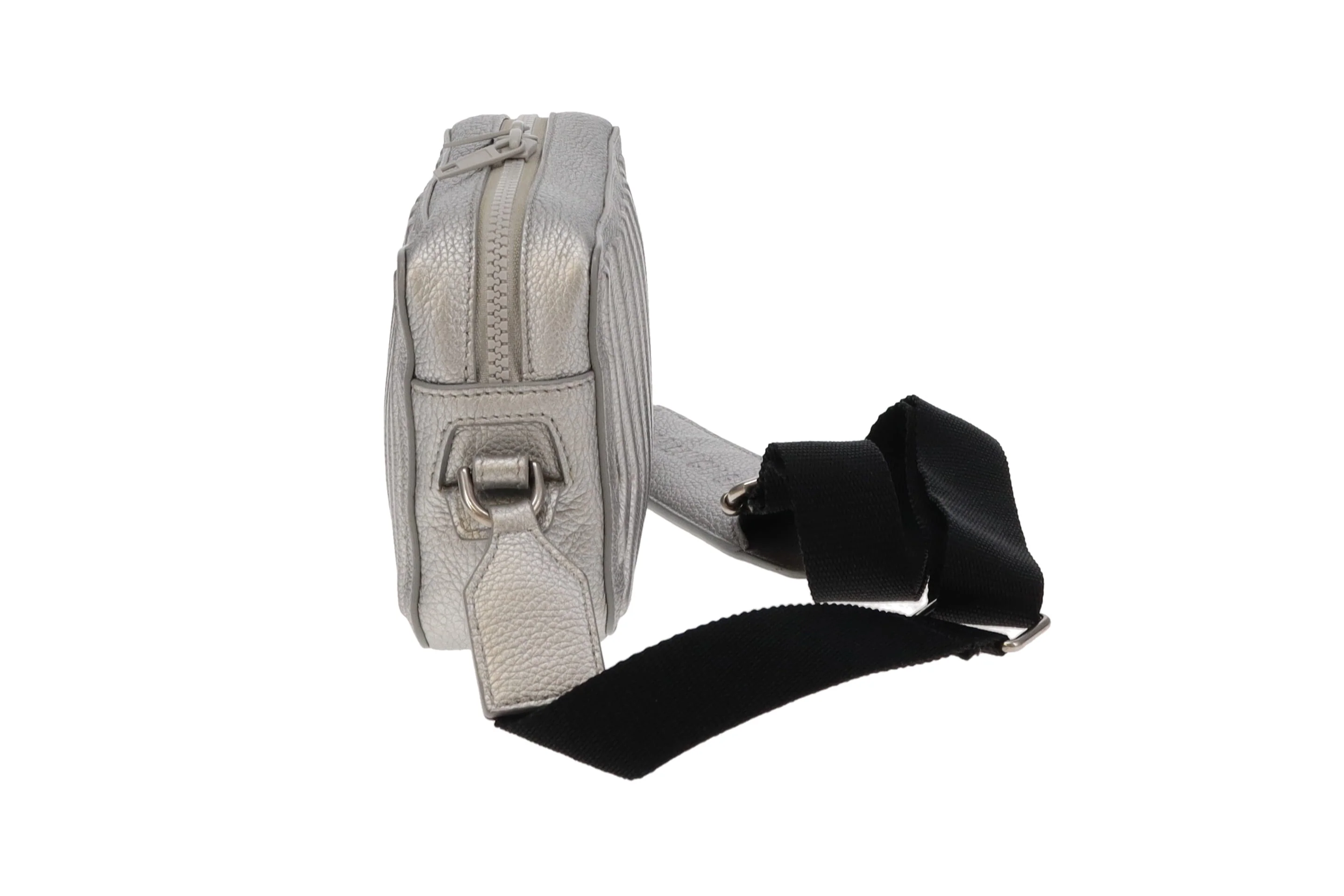 Balenciaga Silver Leather Car Camera Bag - Image 8