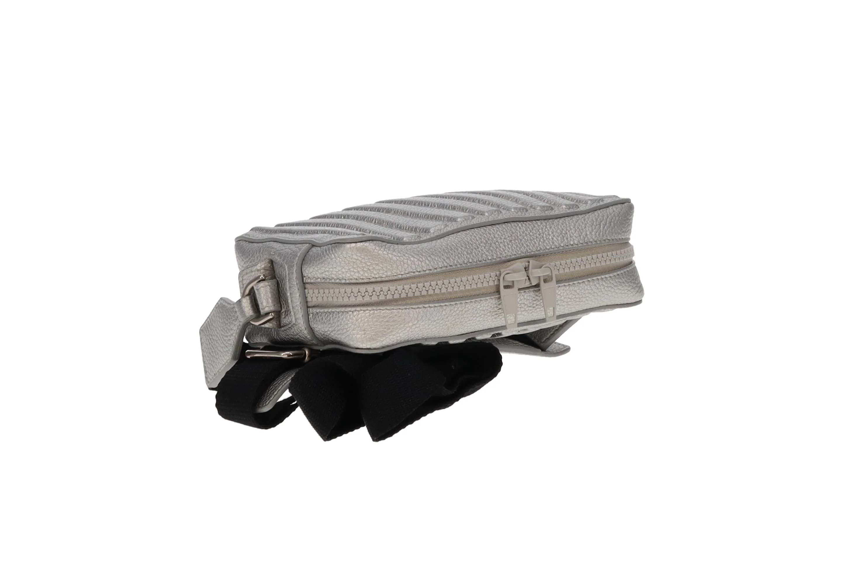 Balenciaga Silver Leather Car Camera Bag - Image 9