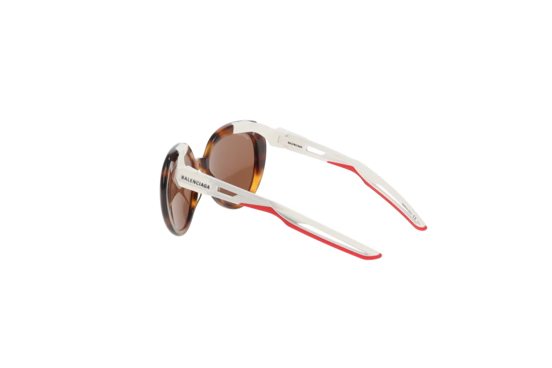 Balenciaga Tortoise Round Lens Hybrid Sunglasses BB0024S - Image 7