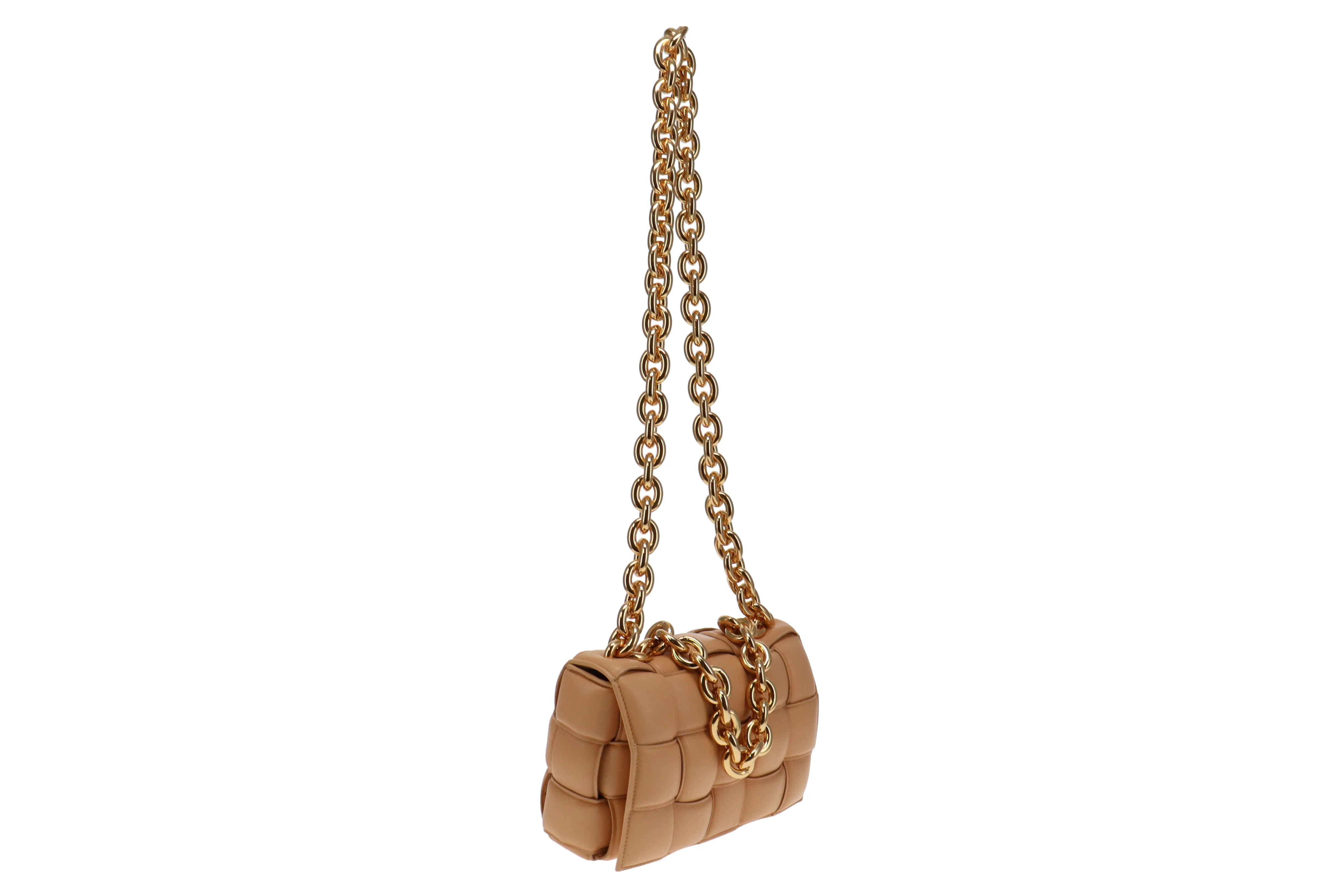 Bottega Veneta Almond Leather Padded Chain Cassette - Image 10