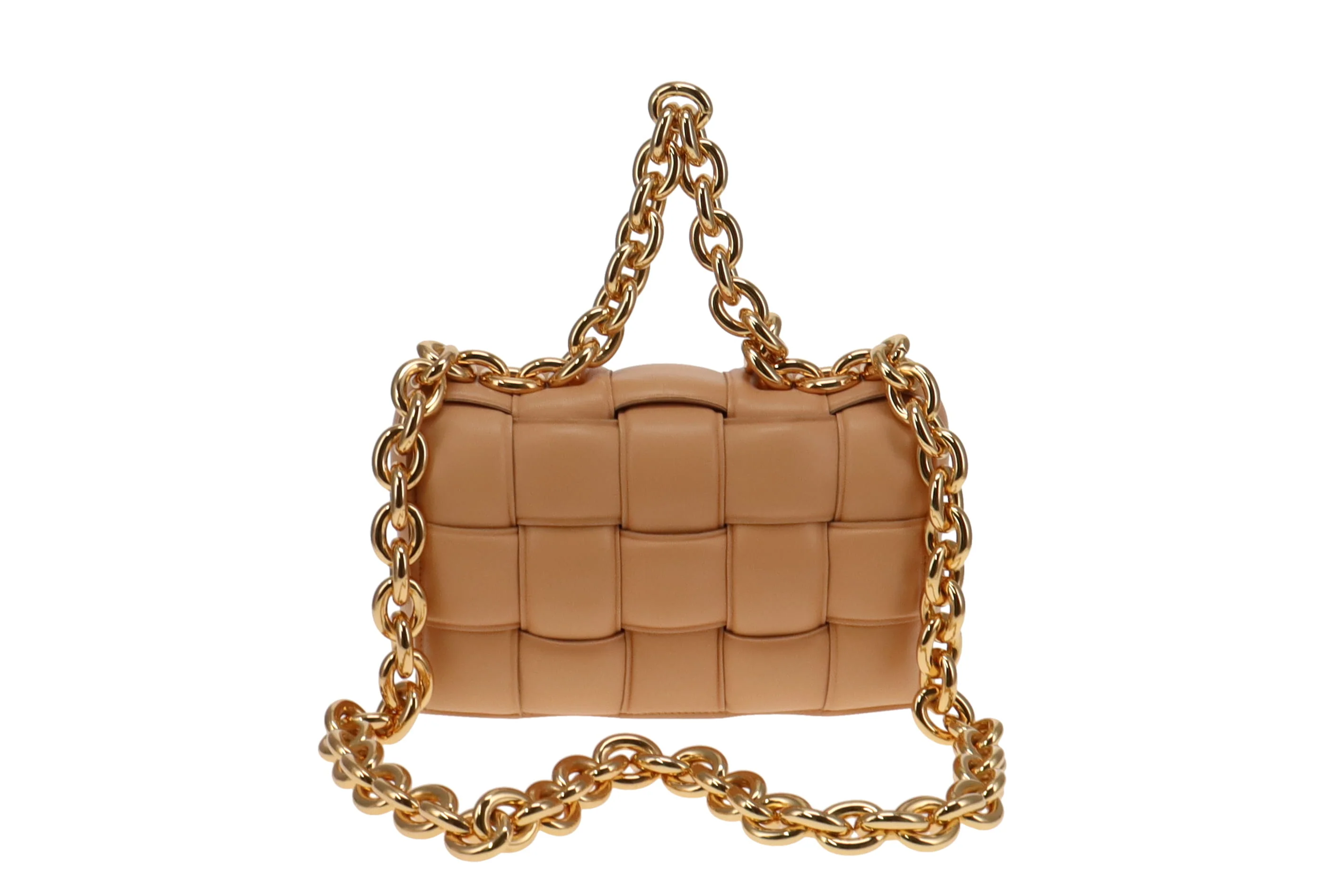 Bottega Veneta Almond Leather Padded Chain Cassette - Image 9