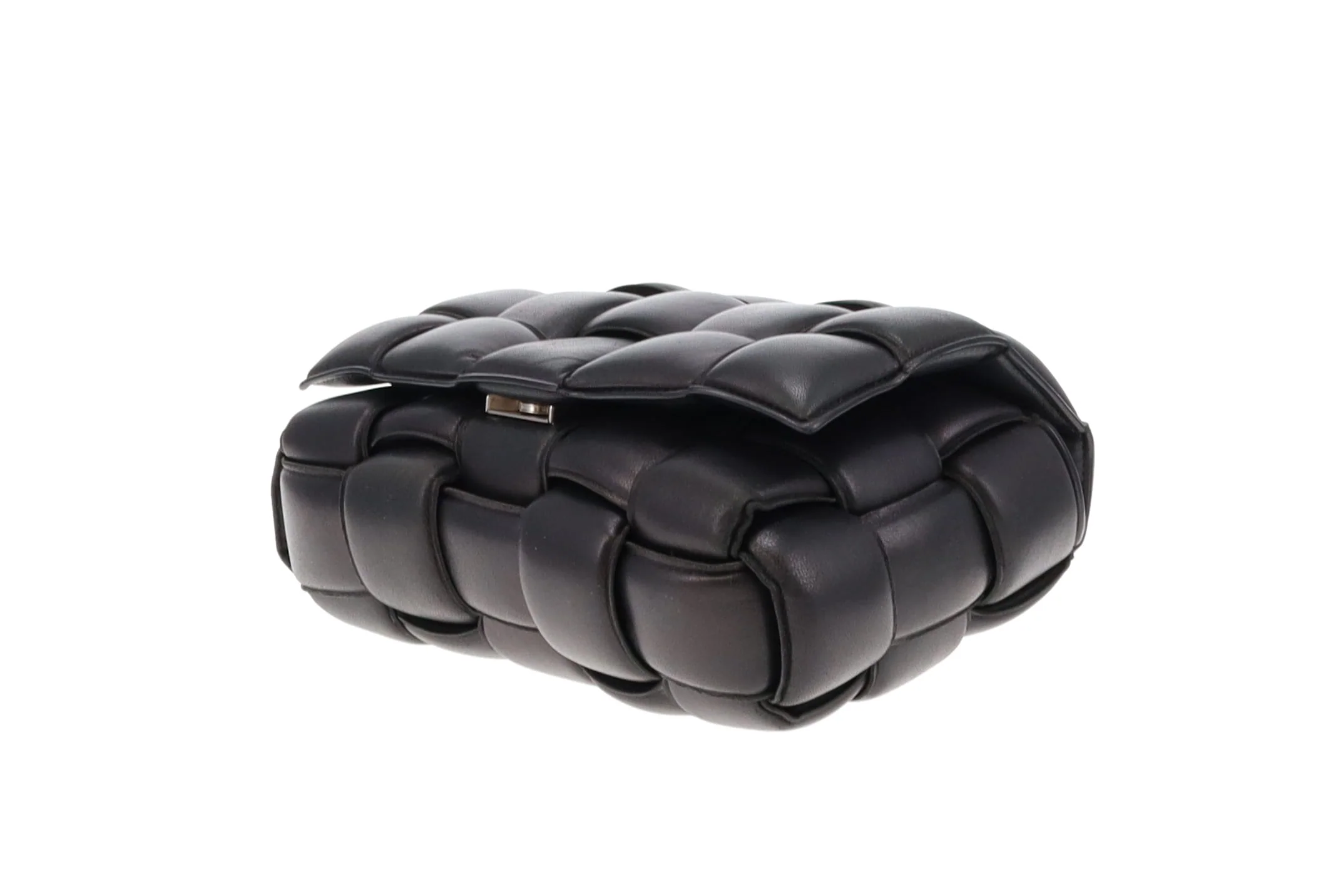 Bottega Veneta Black Padded Cassette Intrecciato Leather - Image 10