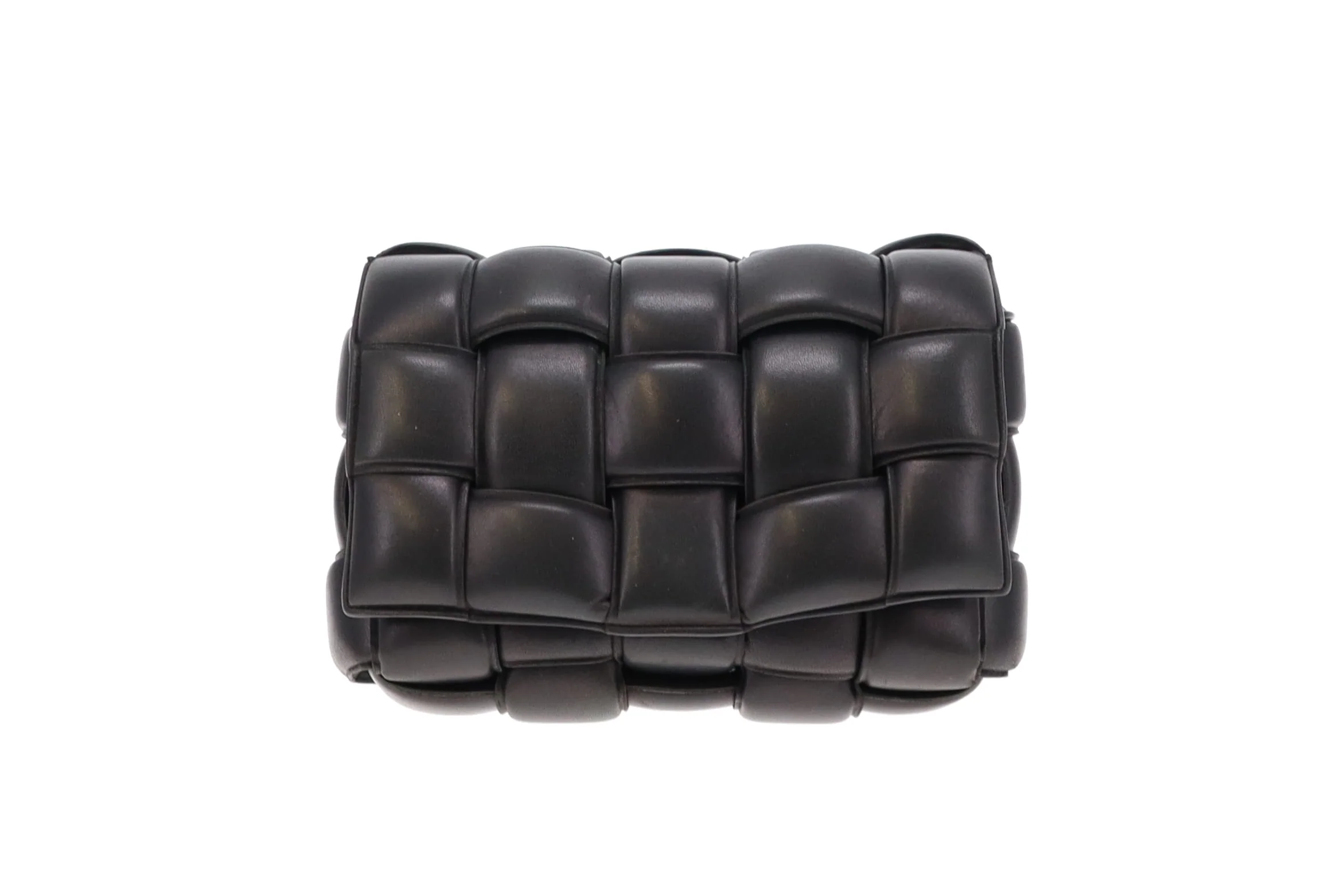 Bottega Veneta Black Padded Cassette Intrecciato Leather - Image 3