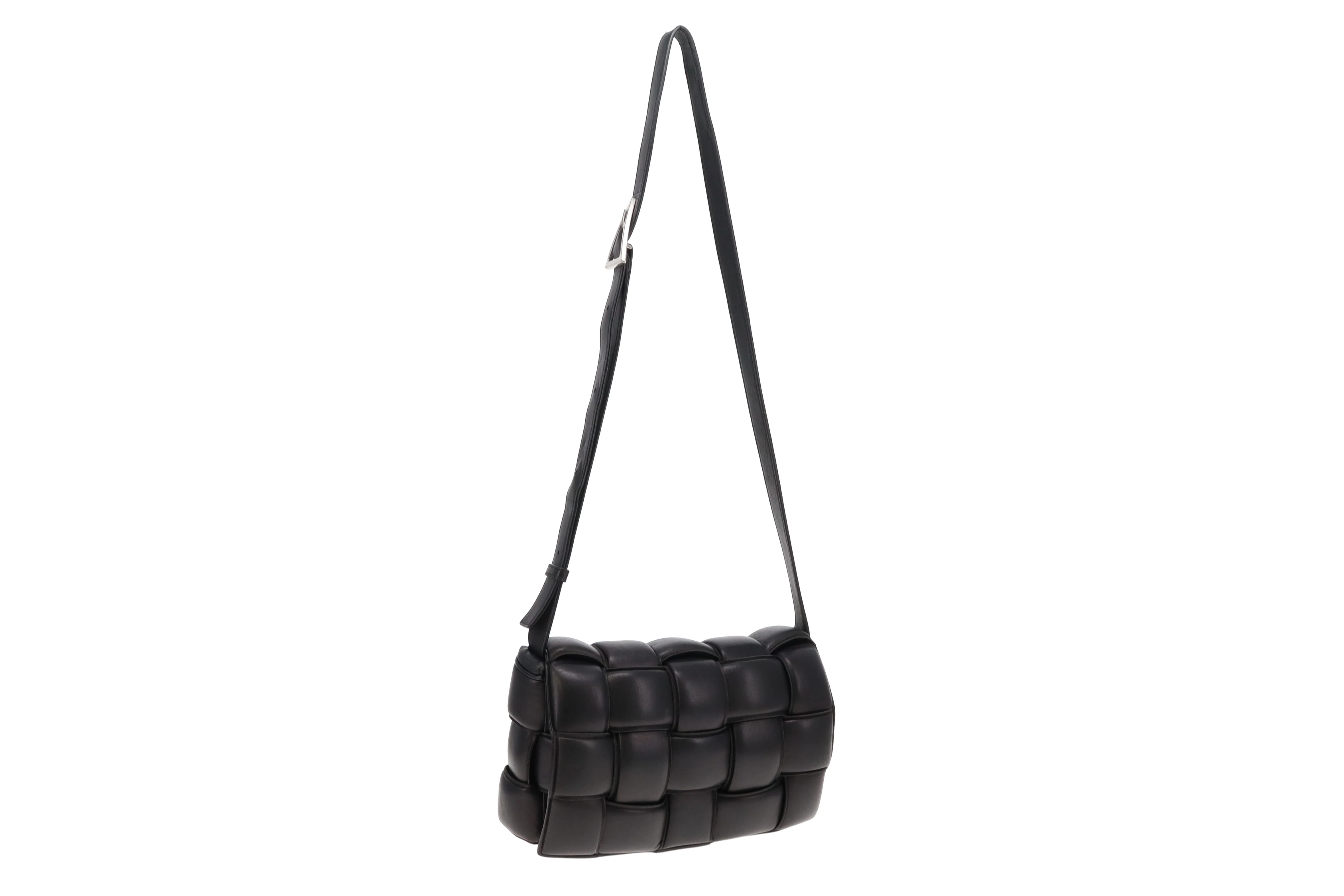 Bottega Veneta Black Padded Cassette Intrecciato Leather - Image 4