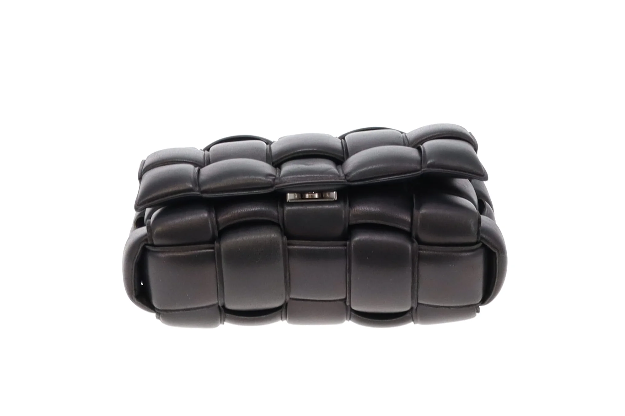 Bottega Veneta Black Padded Cassette Intrecciato Leather - Image 9