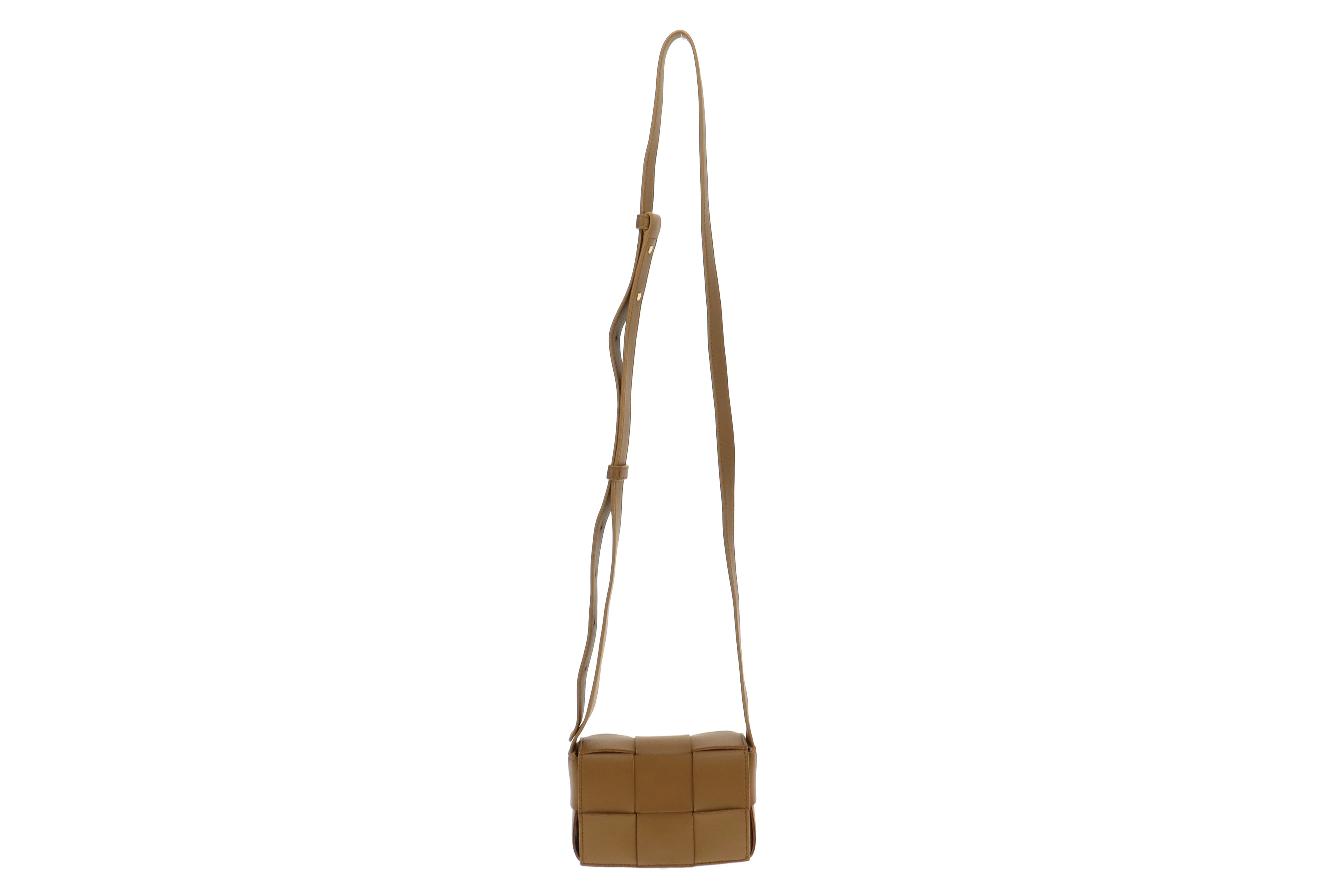Bottega Veneta Caramel Mini Intreccio Leather Candy Cassette - Image 3