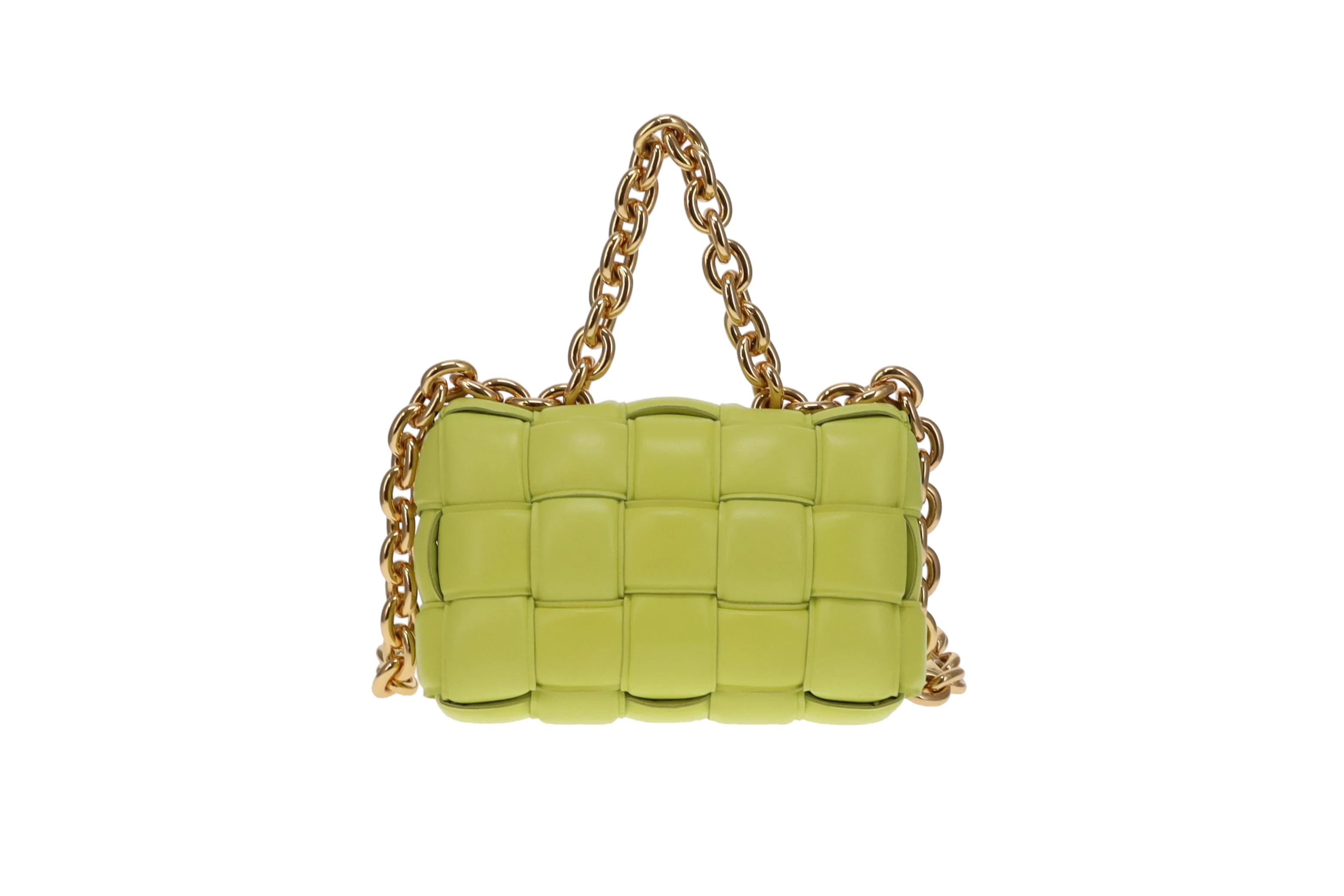 Bottega Veneta Lime Lambskin Padded Chain Cassette RRP €4200 - Image 7