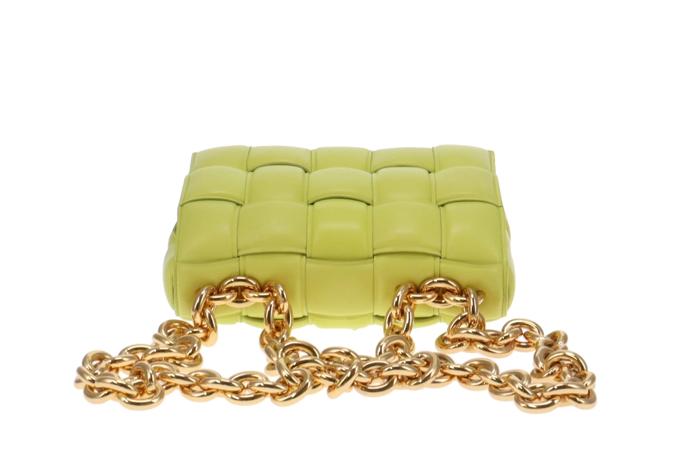 Bottega Veneta Lime Lambskin Padded Chain Cassette RRP €4200 - Image 8