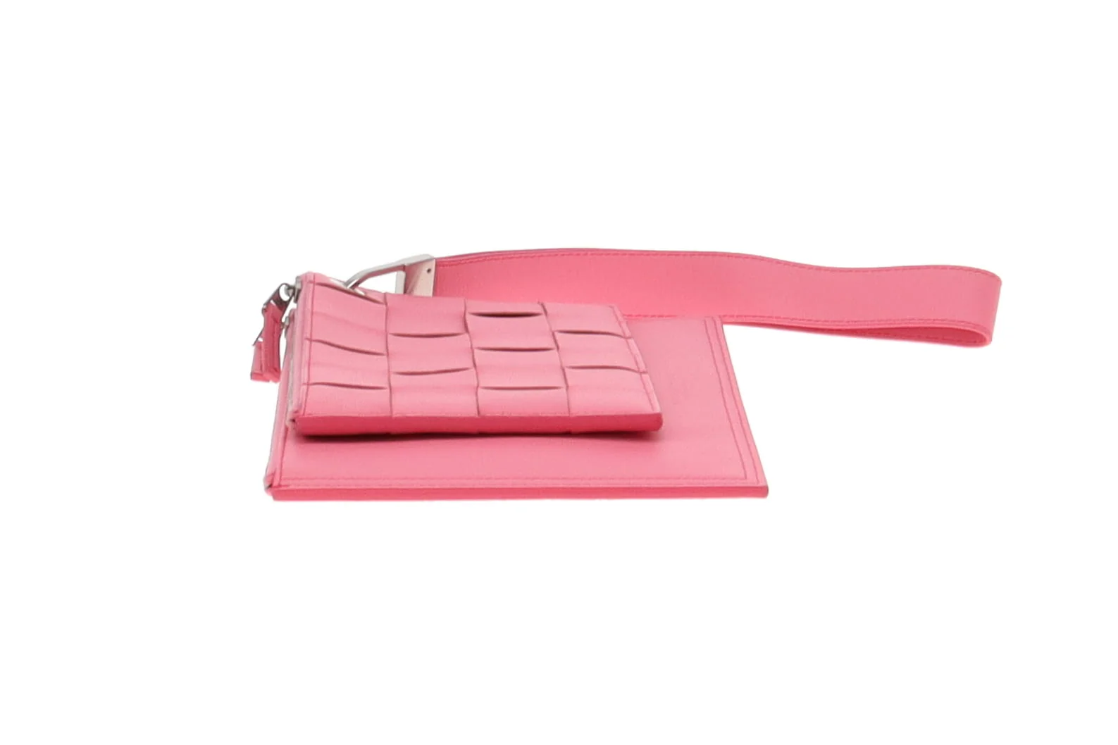 Bottega Veneta Maxi Intrecciato Pouch Rosa - Image 10