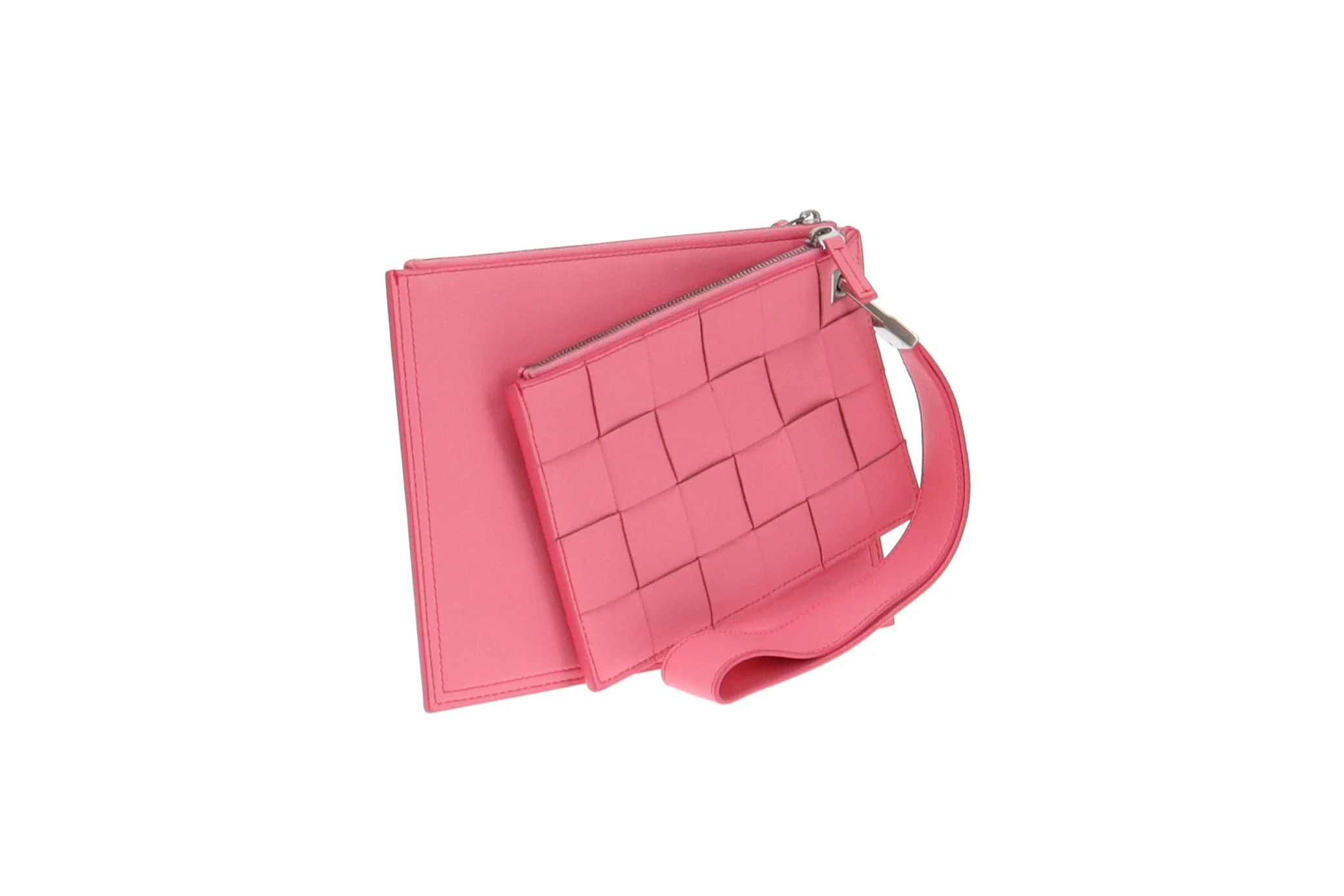 Bottega Veneta Maxi Intrecciato Pouch Rosa - Image 3
