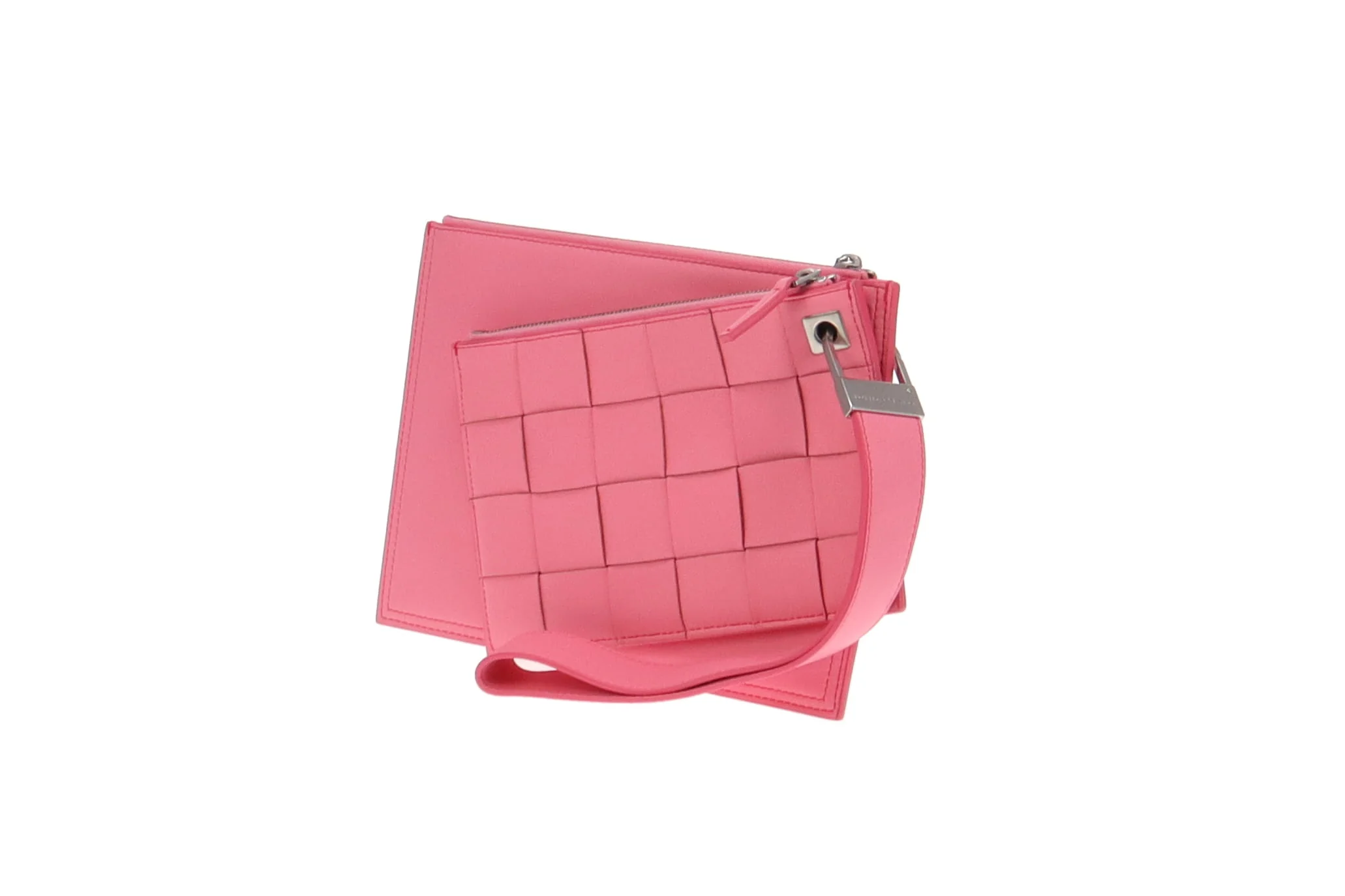 Bottega Veneta Maxi Intrecciato Pouch Rosa - Image 5