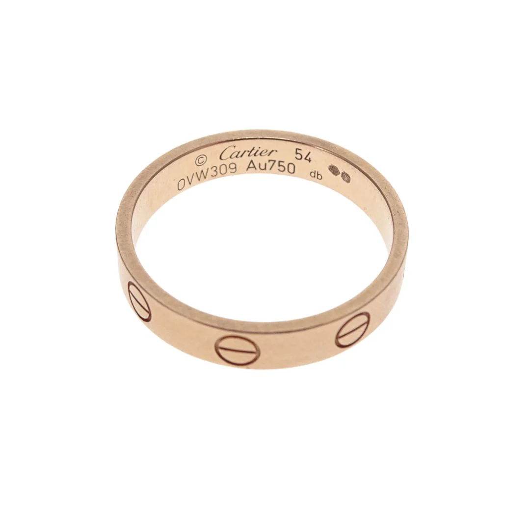 Cartier Love Ring Small Model 18k Rose Gold size 54 - Image 6
