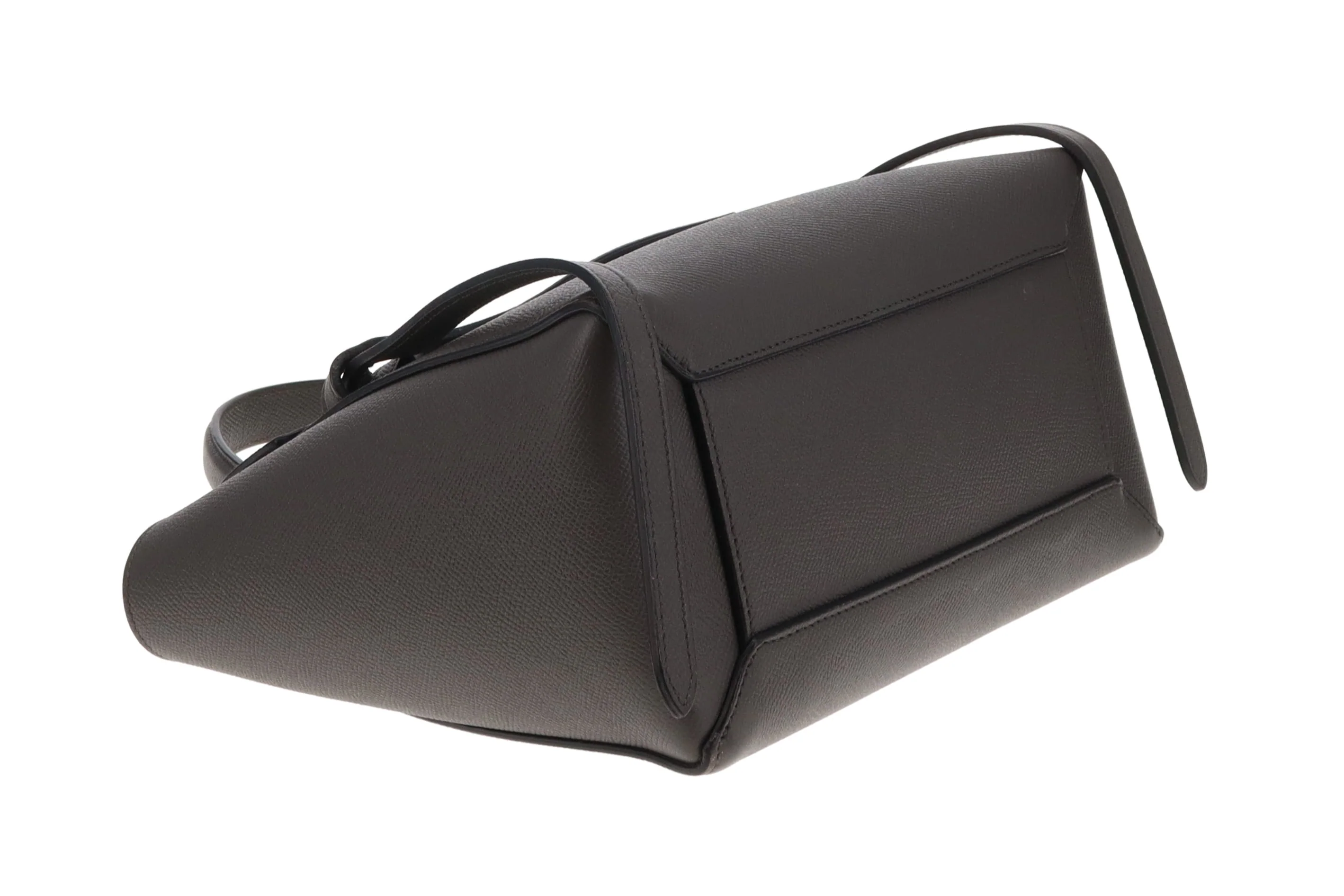 Celine Belt Bag Micro Grey Grained Calfskin 2022 (Includes added Celine Logo Strap) - Image 14