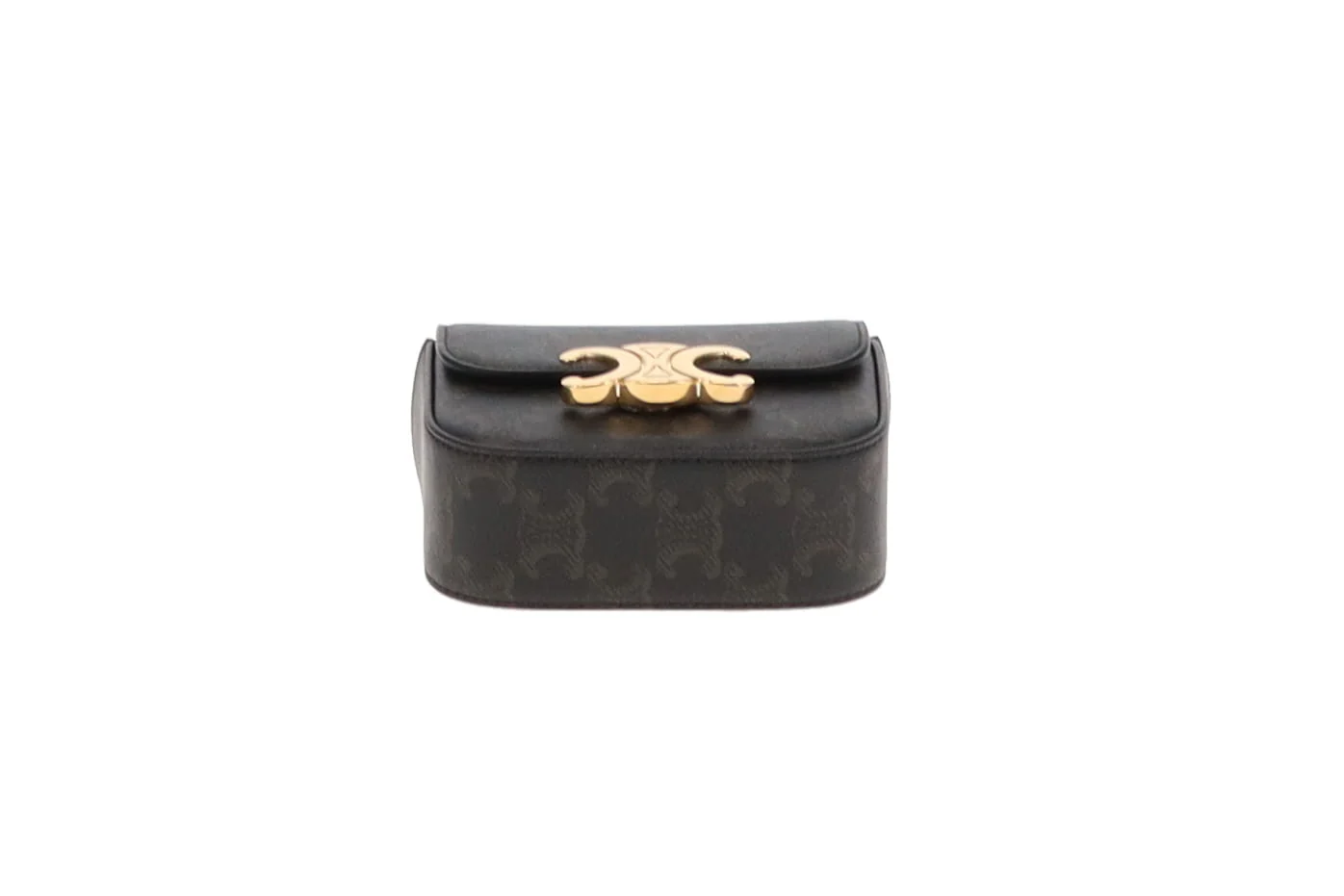 Celine Belt Bag Triomphe Belt In Triomphe Canvas & Calfskin Size 80cm Belt - Image 7