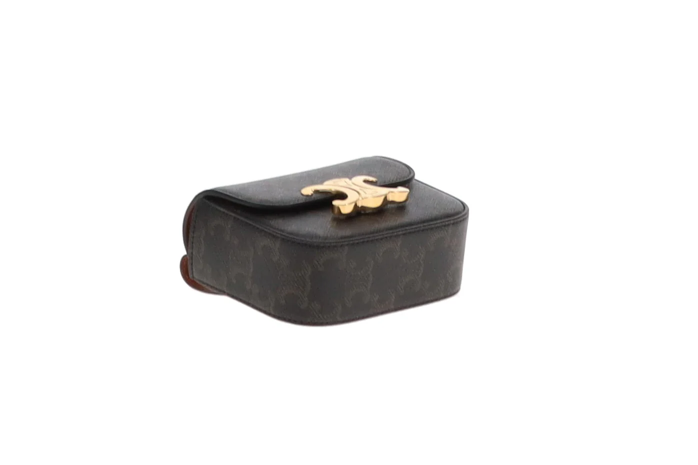 Celine Belt Bag Triomphe Belt In Triomphe Canvas & Calfskin Size 80cm Belt - Image 8