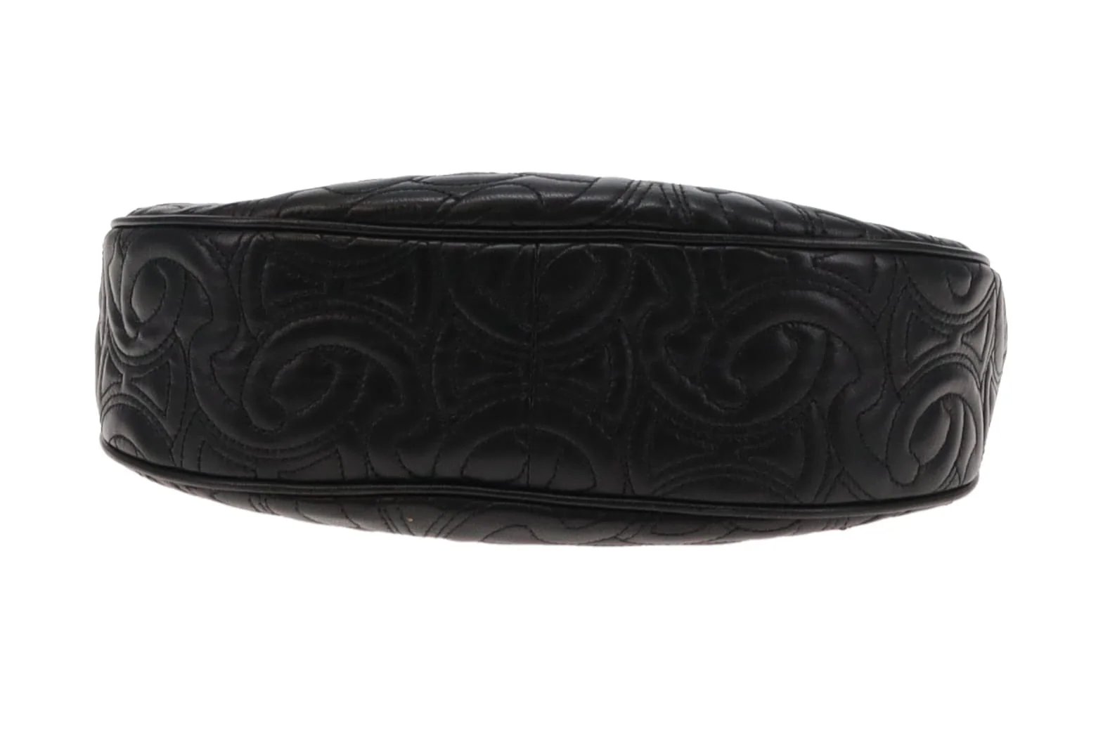 Celine Black Triomphe Quilted Leather Ava Chain Shoulder Bag 2022 - Image 9