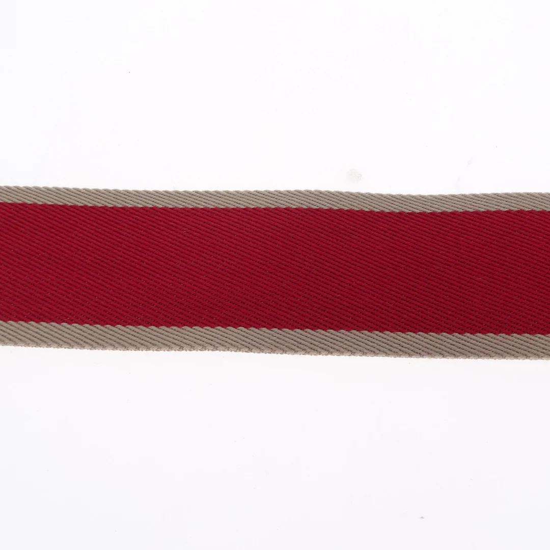 Celine Cotton Canvas Strap Red & Beige Stripe - Image 5