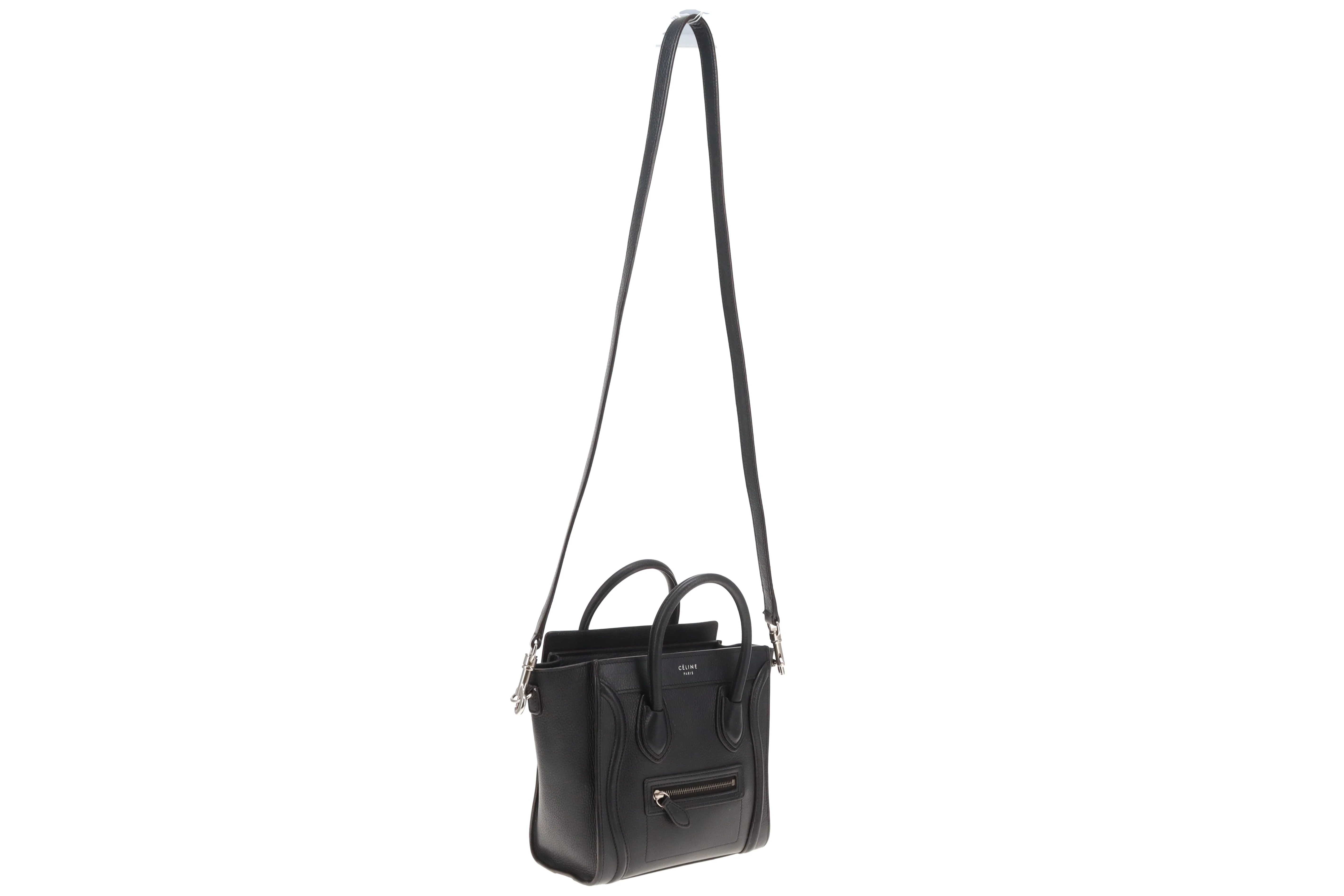 Celine Luggage Bag Nano Black - Image 11
