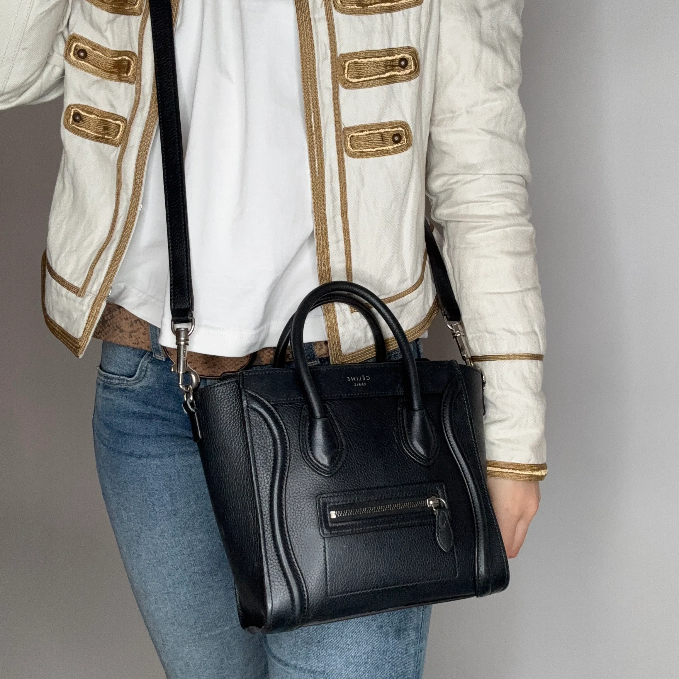 Celine Luggage Bag Nano Black - Image 2