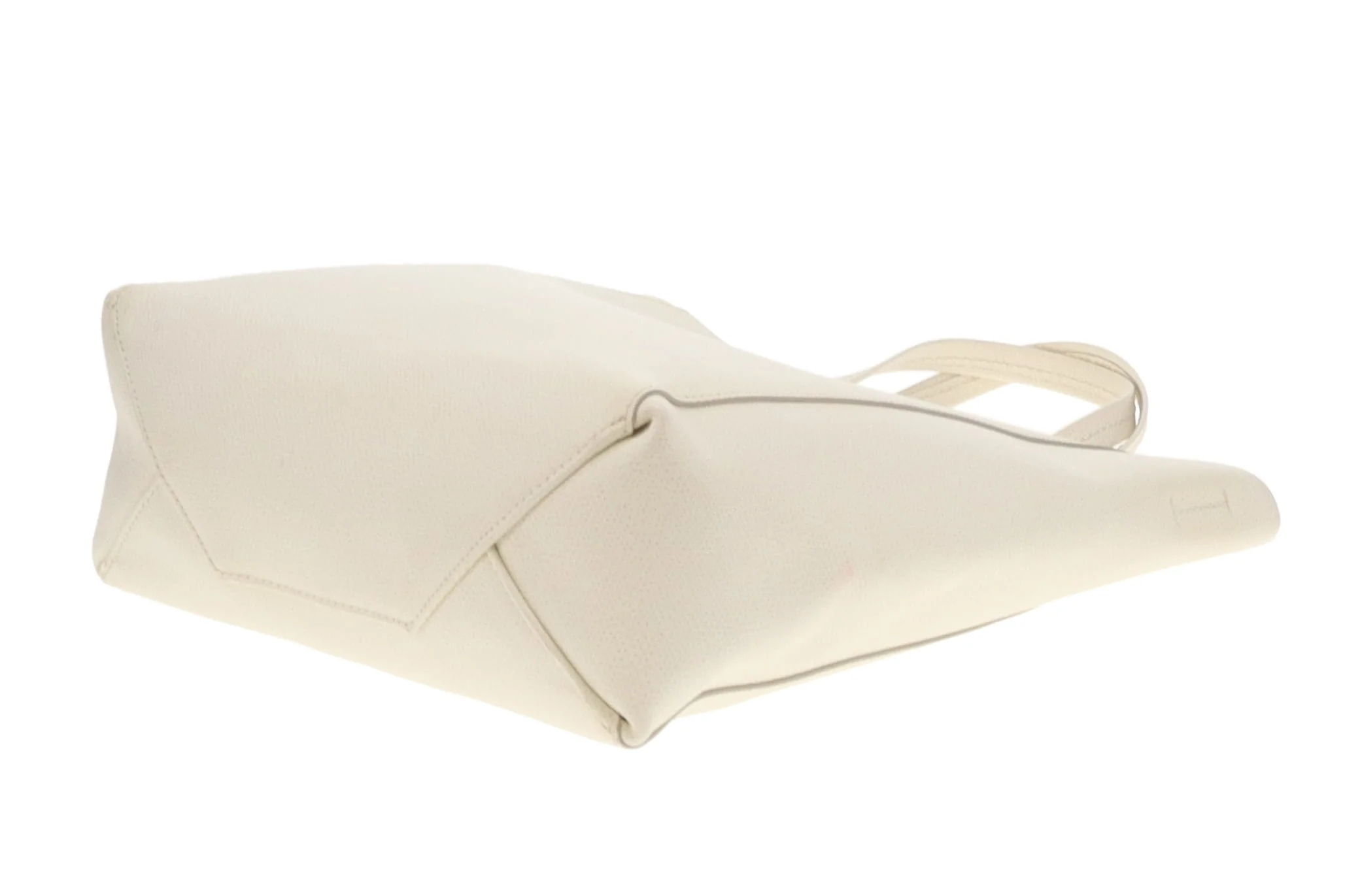 Celine Vertical Tote Bag White Leather - Image 10
