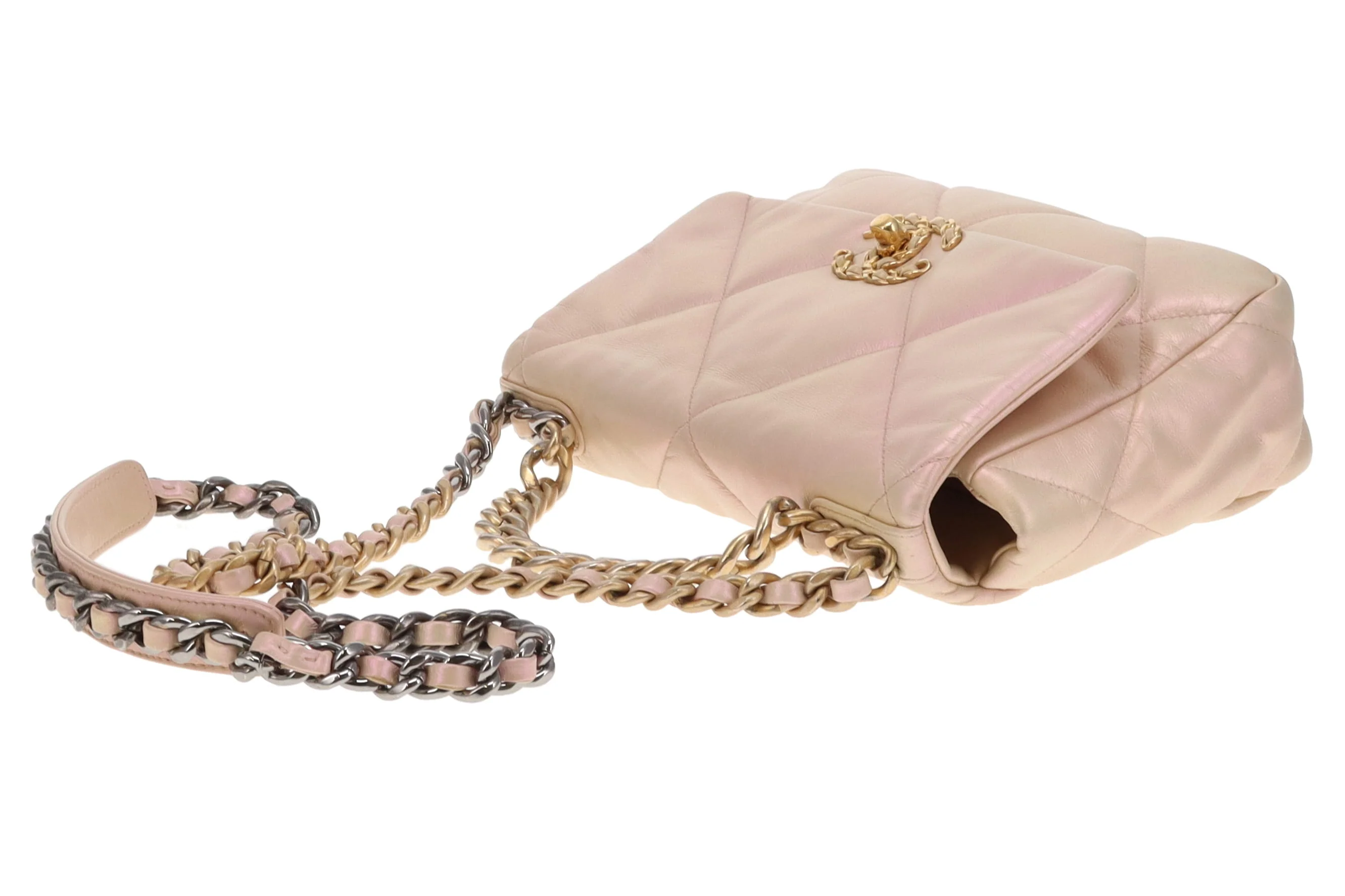 Chanel 19 Iridescent Leather Small (NFID) - Image 13