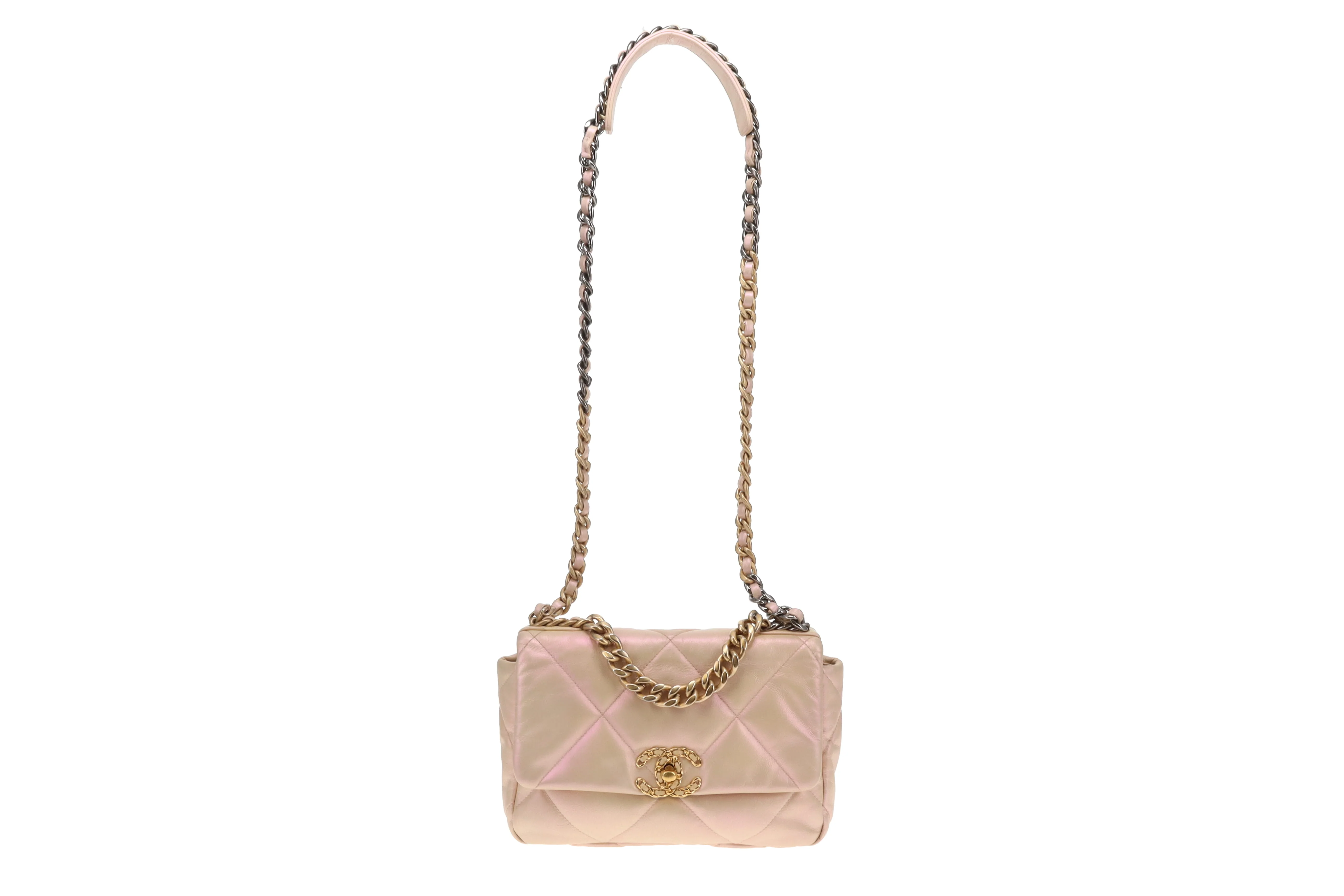 Chanel 19 Iridescent Leather Small (NFID) - Image 4