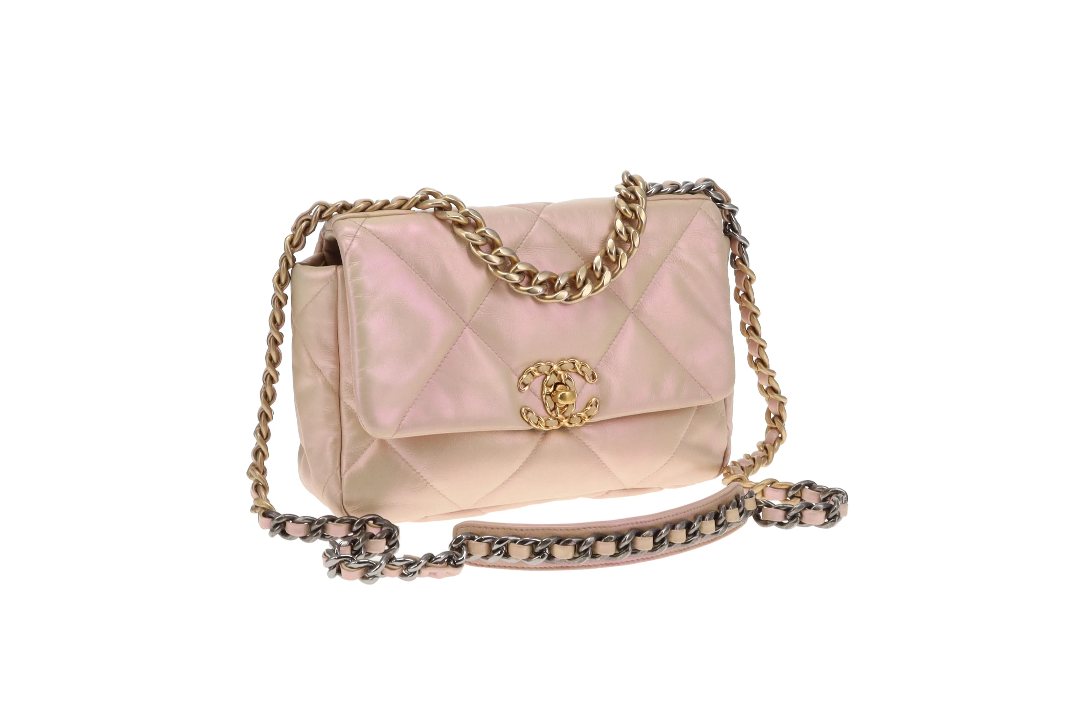 Chanel 19 Iridescent Leather Small (NFID) - Image 5