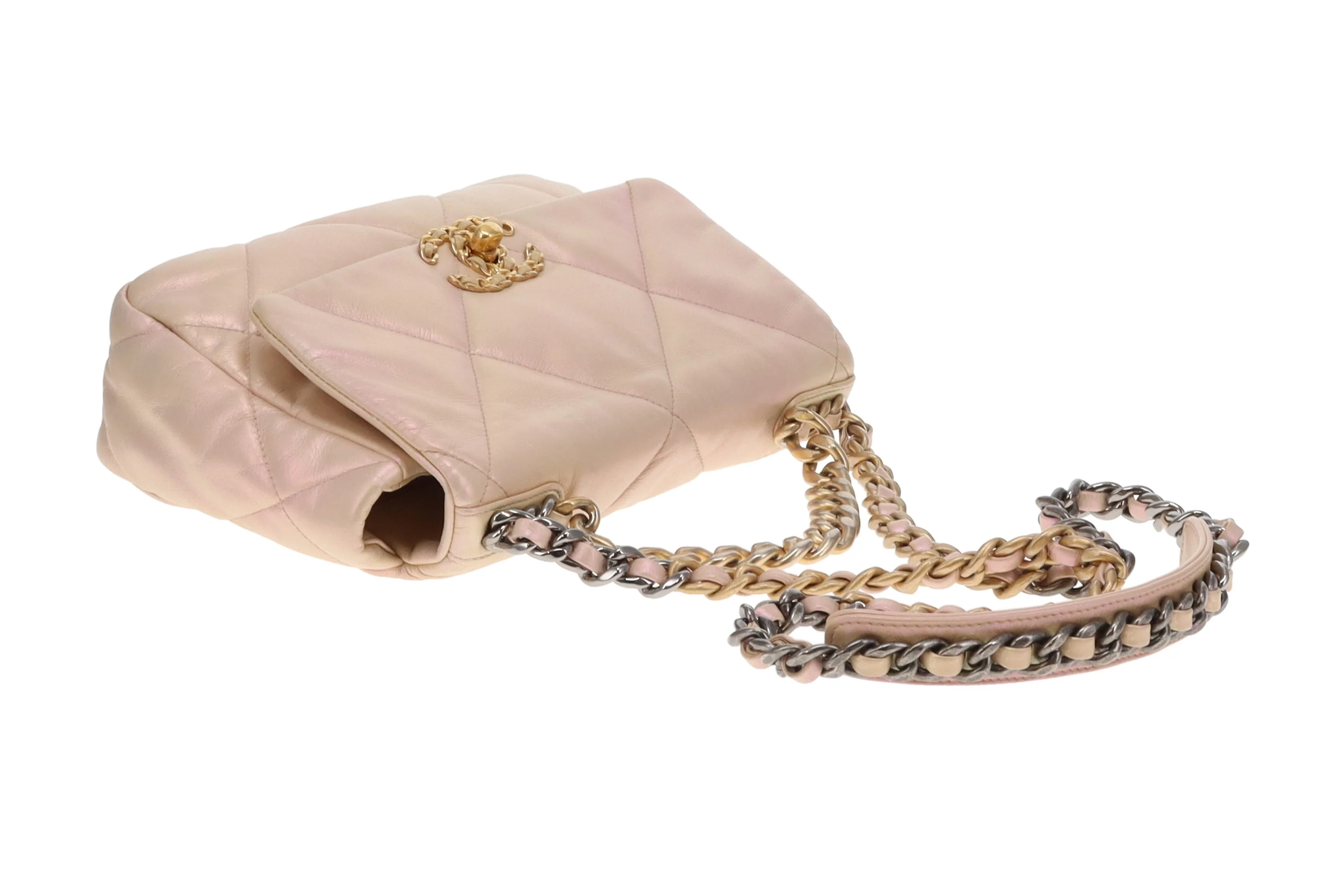 Chanel 19 Iridescent Leather Small (NFID) - Image 9