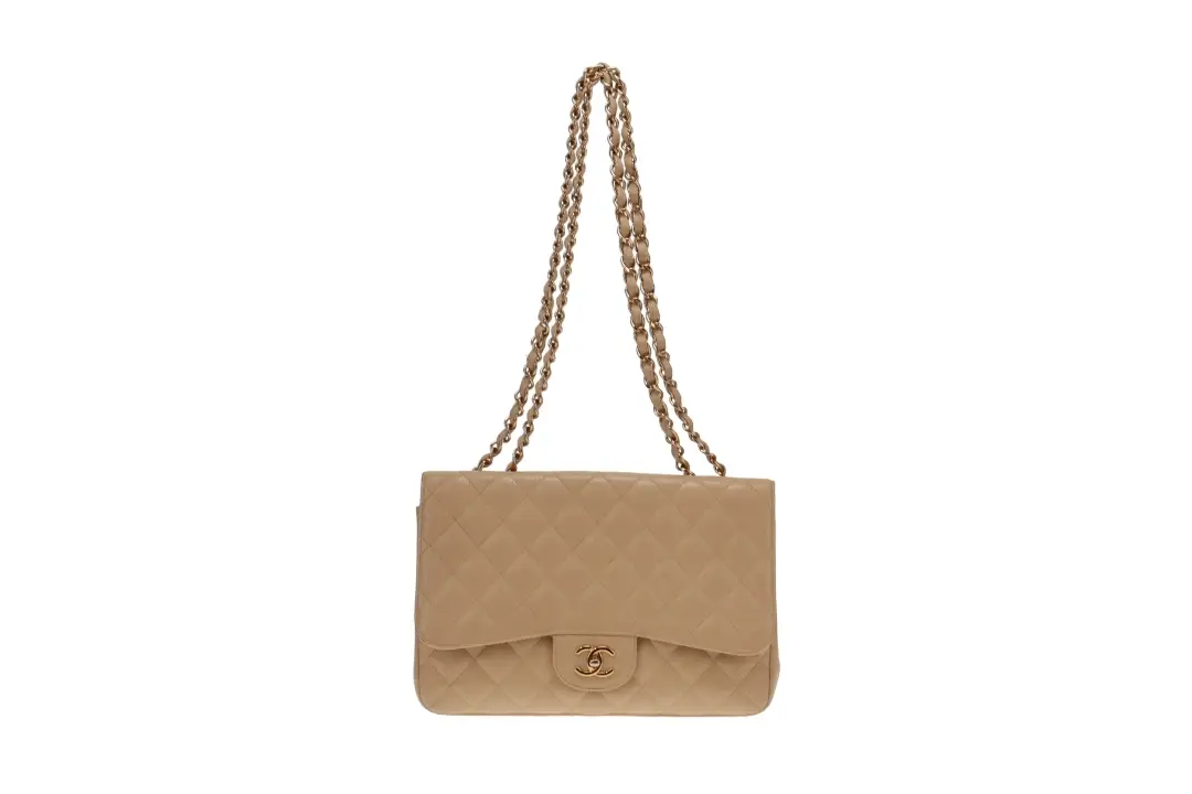 Chanel Classic Jumbo Single Flap Beige Caviar GHW 2009/10 (13 series) - Image 4