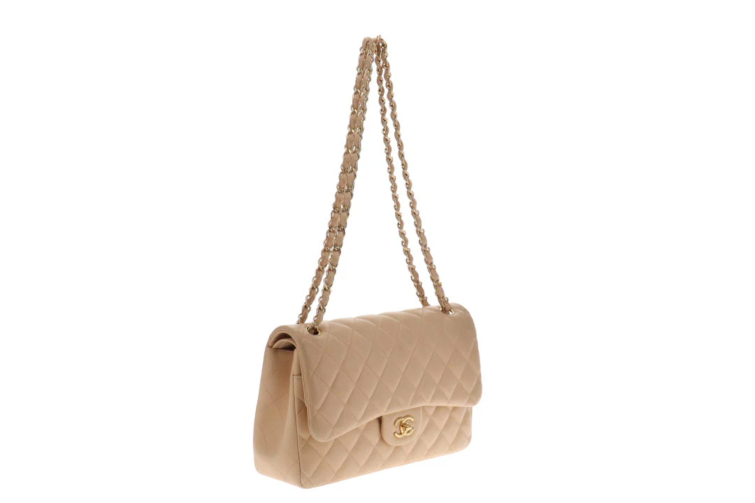 Chanel Classic Jumbo Double Flap Beige Lambskin GH 2010/11 - Image 5