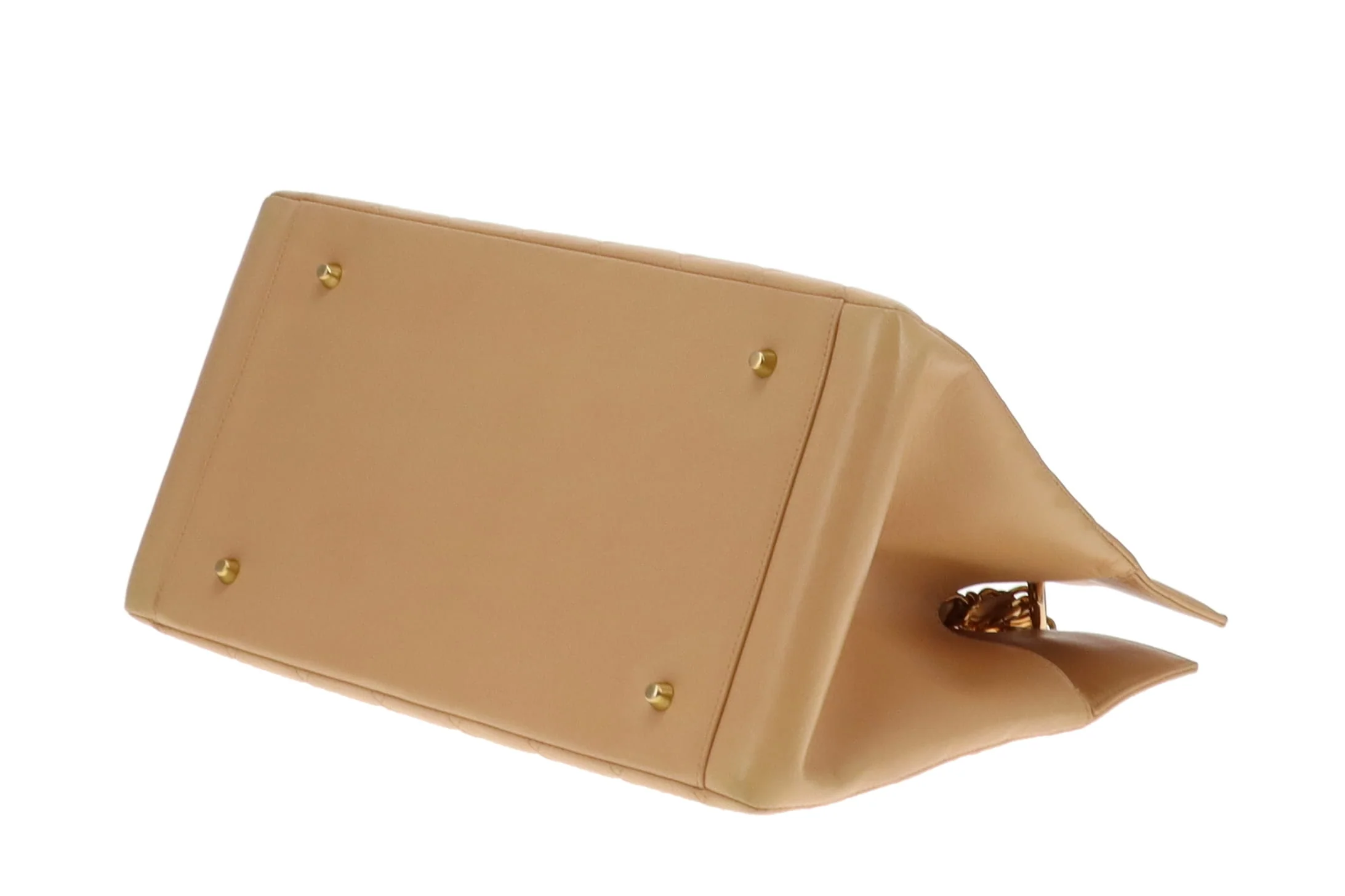 Chanel Beige Leather GHW Vintage Grand Timeless Tote 1996/97 - Image 10