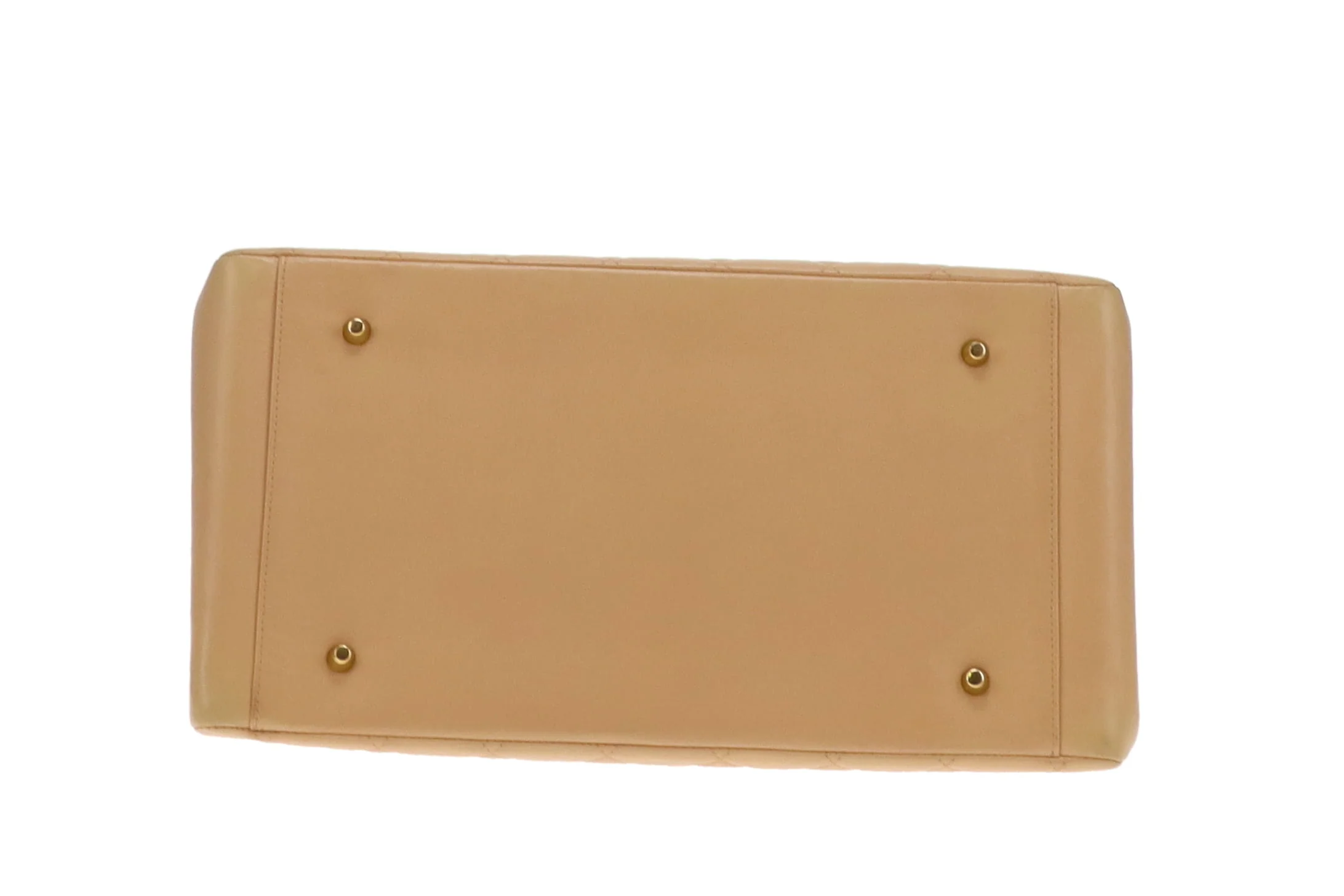 Chanel Beige Leather GHW Vintage Grand Timeless Tote 1996/97 - Image 8