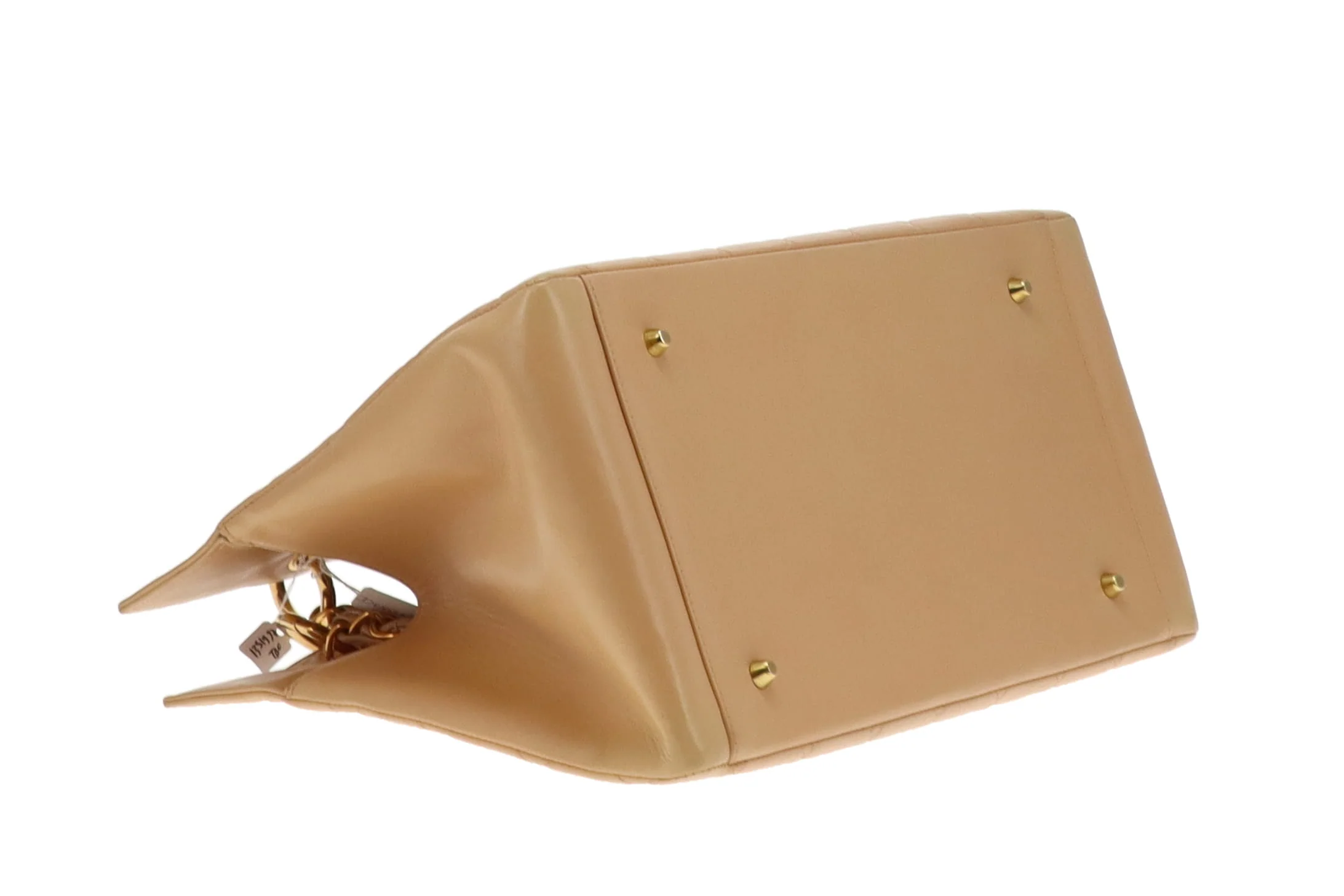 Chanel Beige Leather GHW Vintage Grand Timeless Tote 1996/97 - Image 9