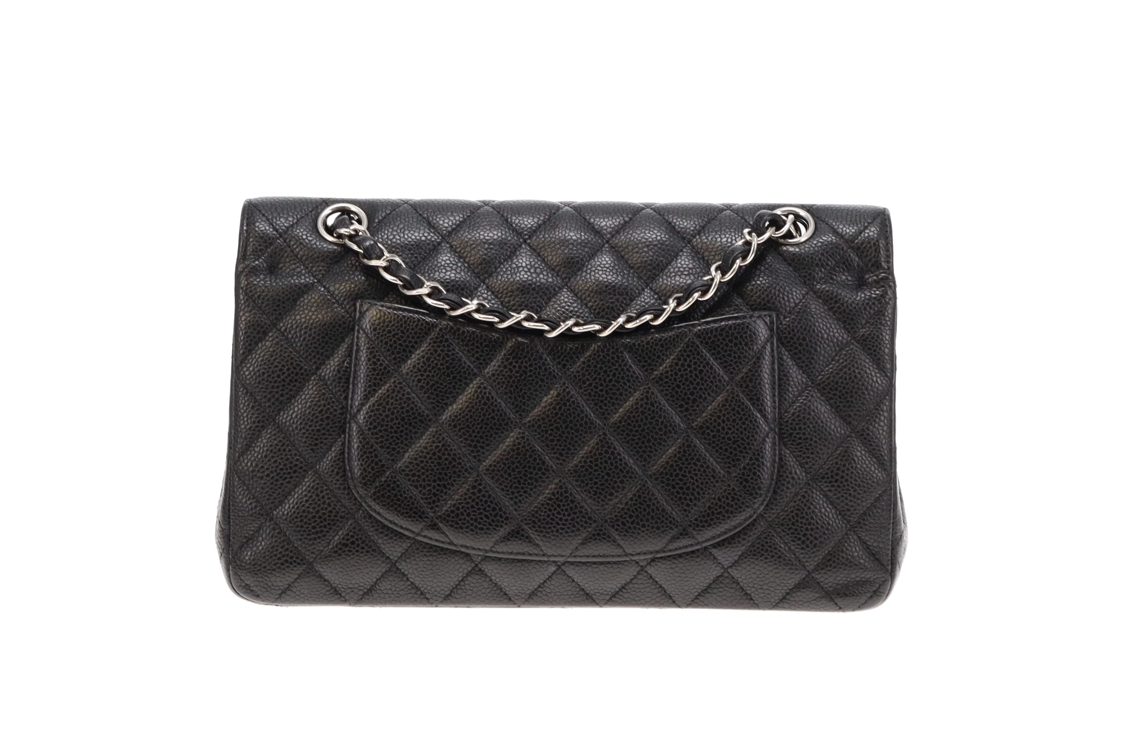 Chanel Classic Medium Double Flap Black Caviar SH 2011 - Image 10