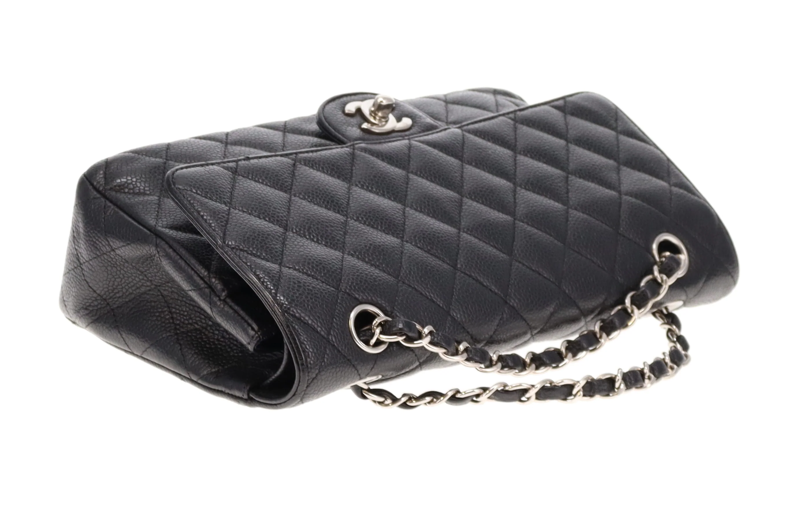 Chanel Classic Medium Double Flap Black Caviar SH 2011 - Image 12