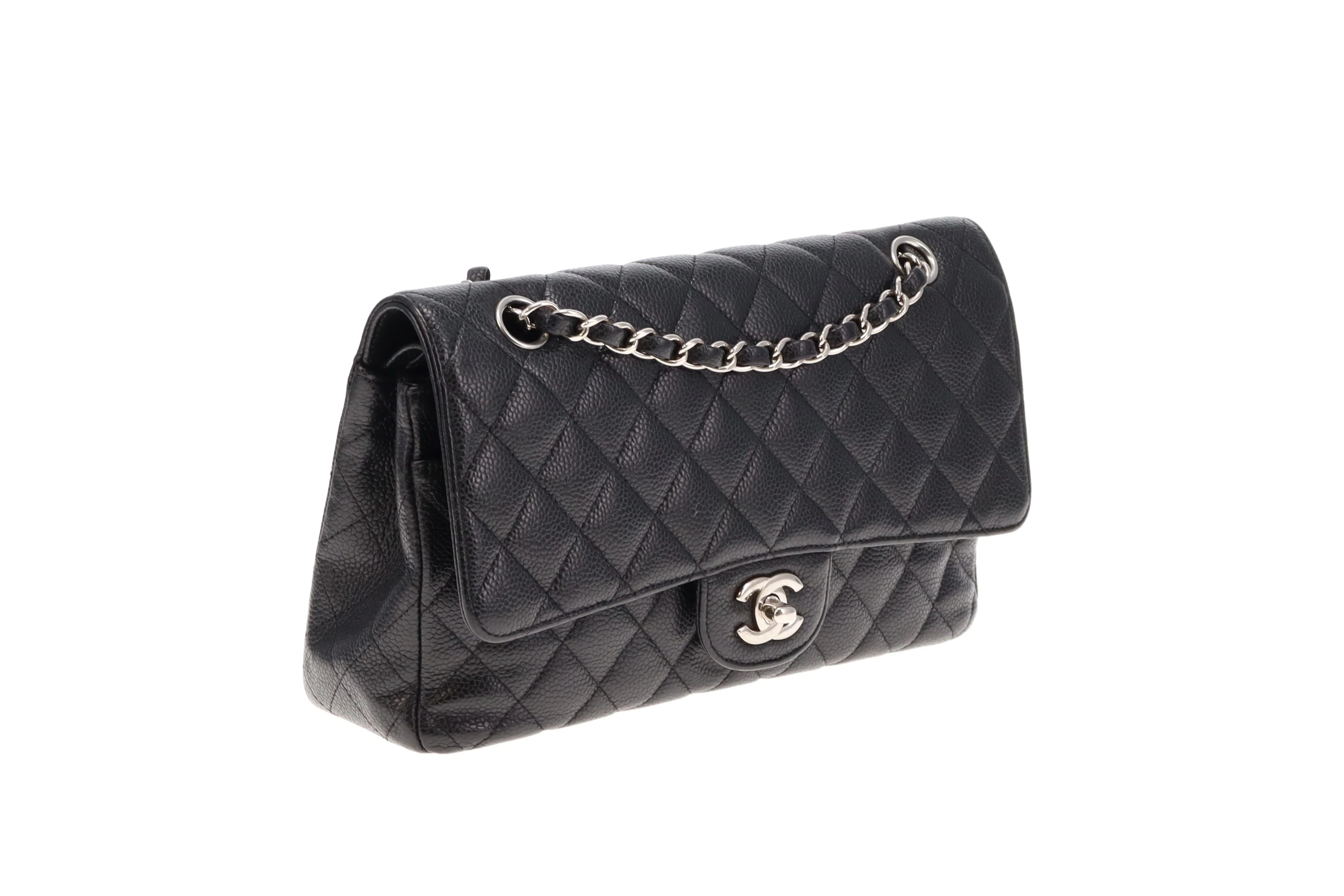 Chanel Classic Medium Double Flap Black Caviar SH 2011 - Image 7