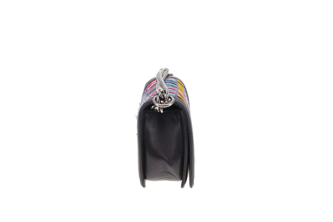 Chanel Boy Bag Old Medium Seasonal Multicolour Panels 2014 - Image 6