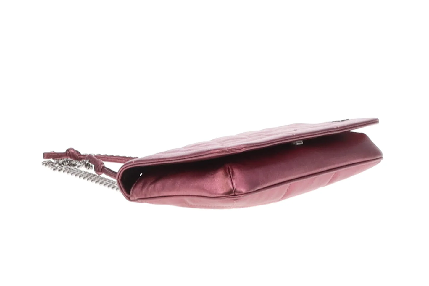 Chanel CC Quilted Pink Iridescent Calfskin Full Single Flap - Image 7