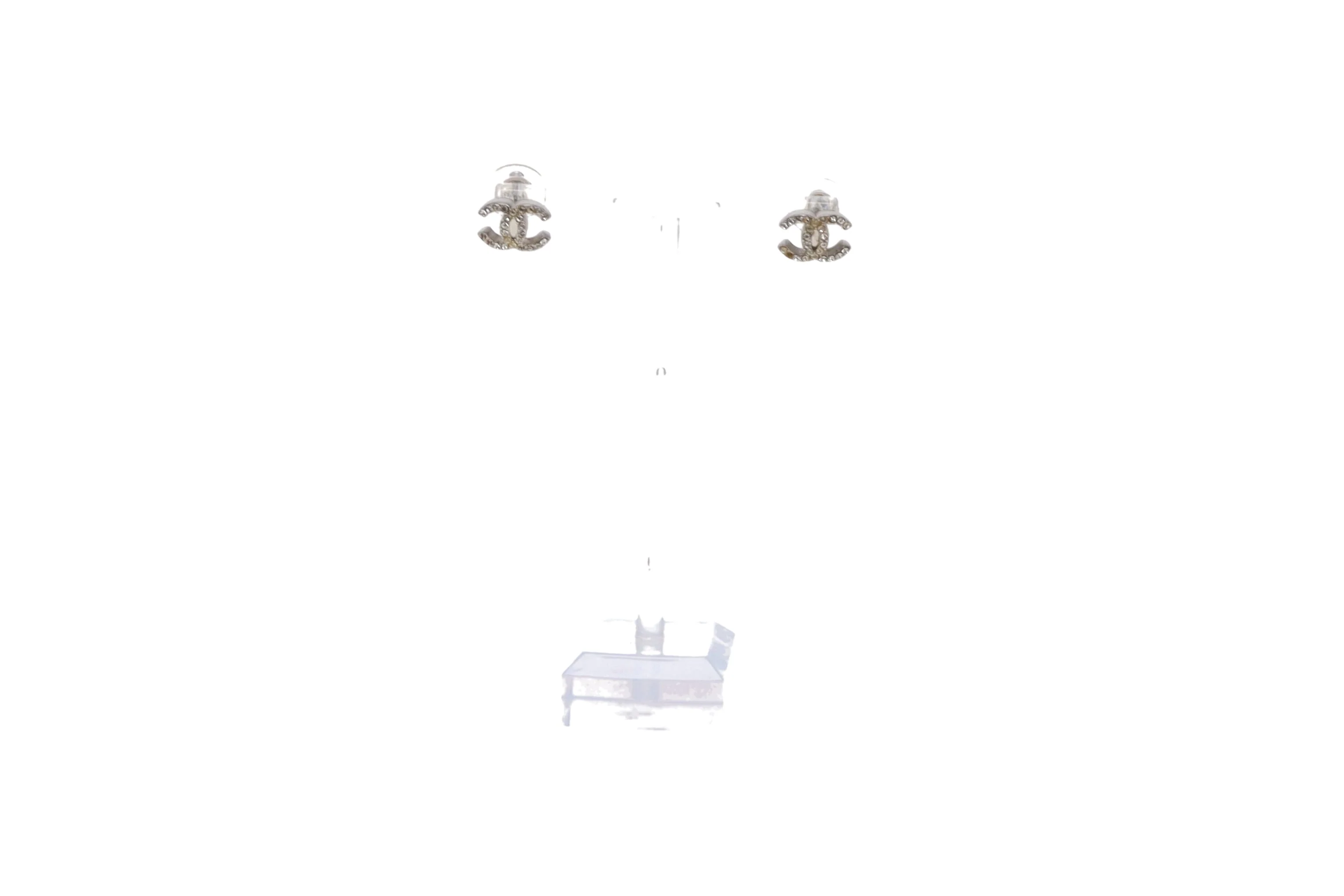 Chanel CC Strass Small Stud Earrings 2010 - Image 2