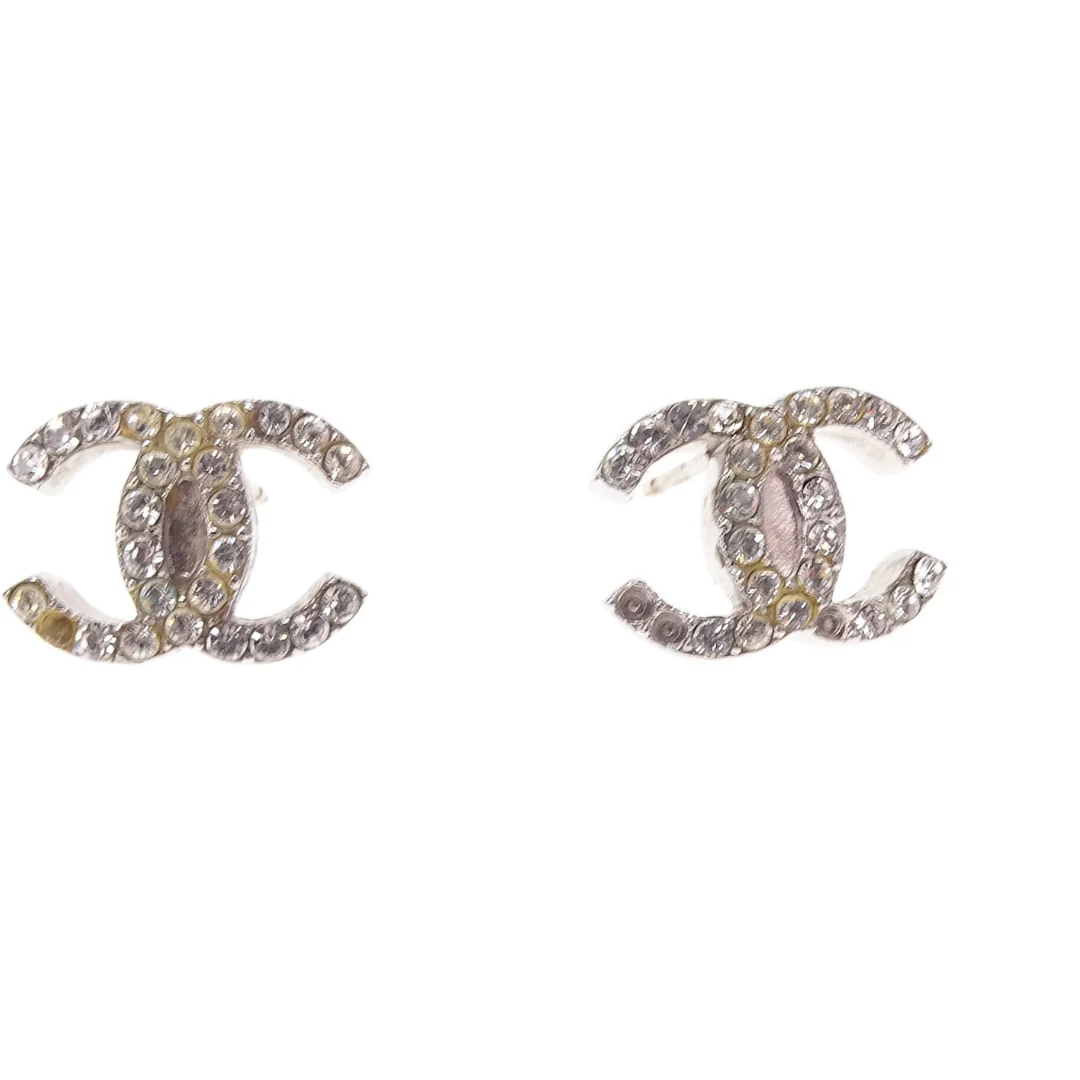 Chanel CC Strass Small Stud Earrings 2010 - Image 8