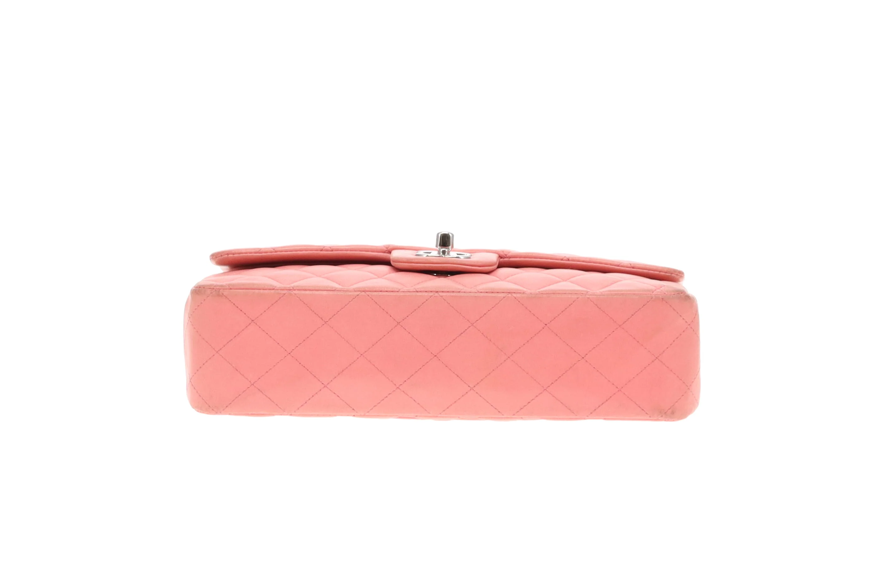 Chanel Classic Double Flap Bag Medium Soft Pink Lambskin 2012 - Image 11