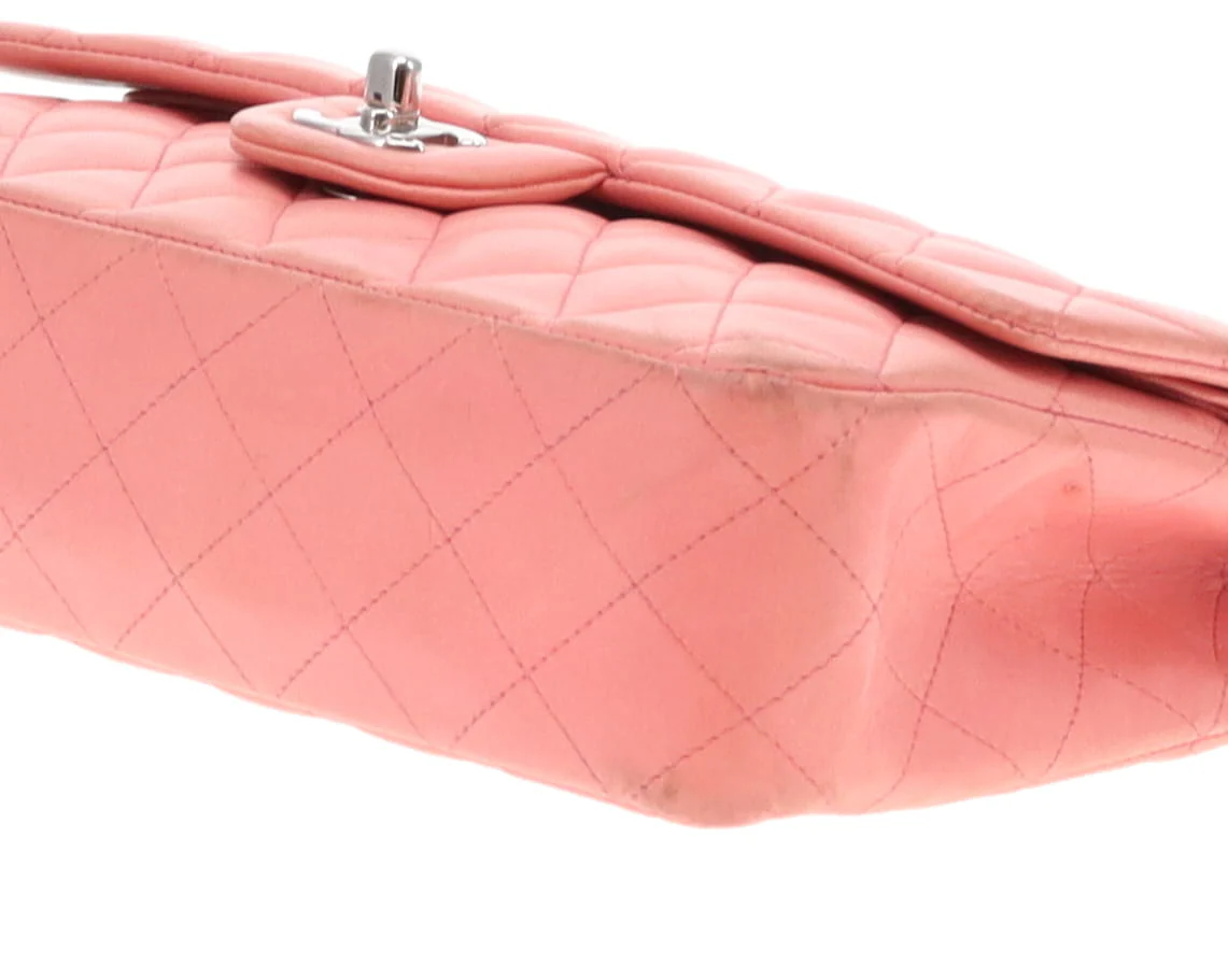 Chanel Classic Double Flap Bag Medium Soft Pink Lambskin 2012 - Image 18