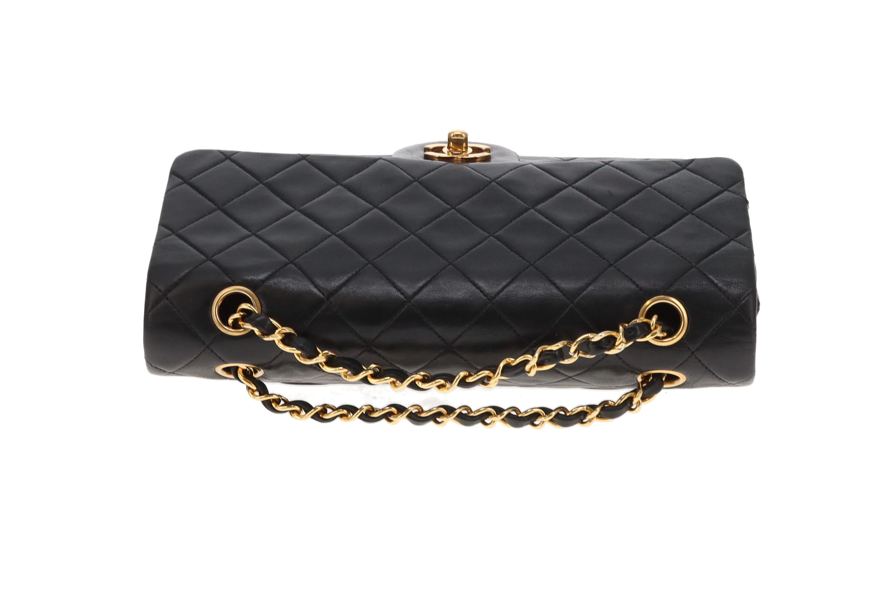 Chanel Classic Double Flap Medium Black Gold HW 91-94 - Image 10