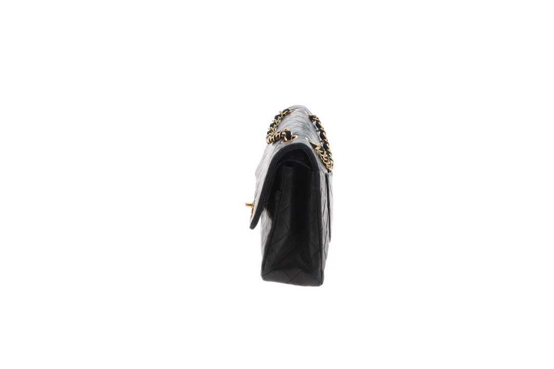 Chanel Classic Double Flap Vintage Black Lambskin 1989/91 GH - Image 10