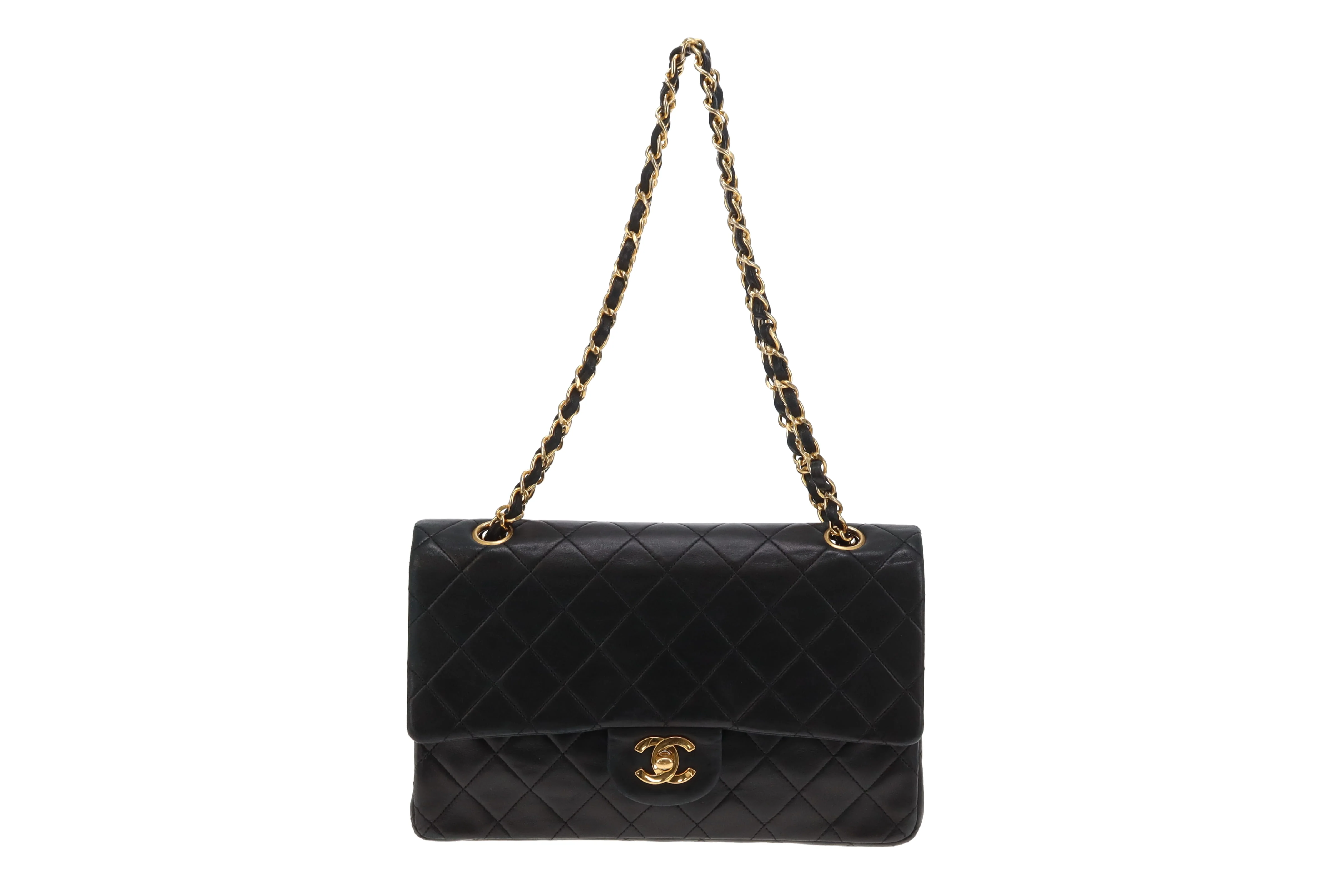 Chanel Classic Double Flap Vintage Black Lambskin 1989/91 GH - Image 4