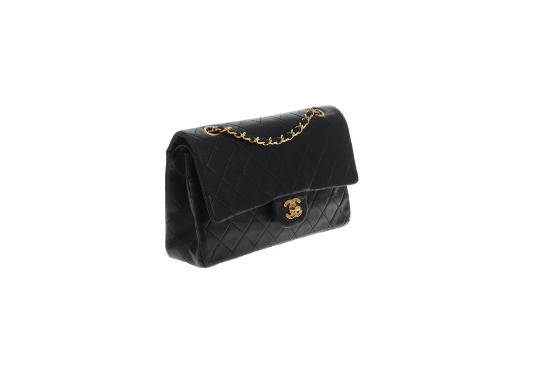 Chanel Classic Double Flap Vintage Black Lambskin 1989/91 GH - Image 6