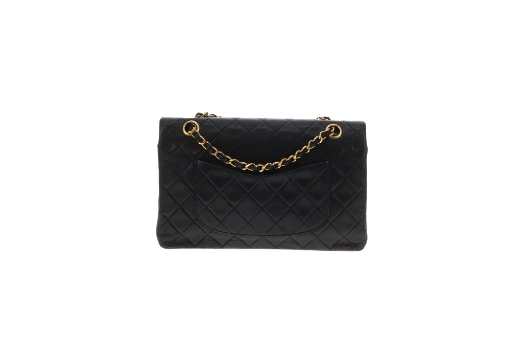 Chanel Classic Double Flap Vintage Black Lambskin 1989/91 GH - Image 9