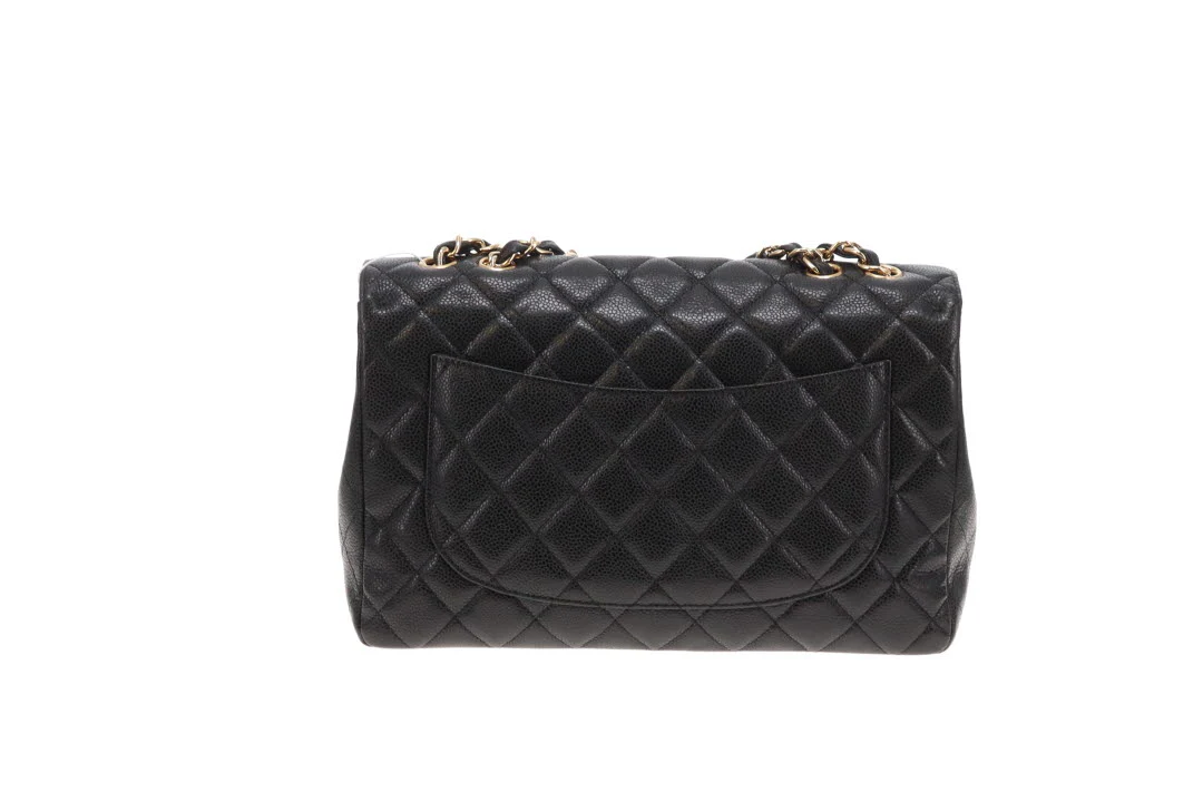Chanel Classic Jumbo Single Flap Black Caviar GHW 2009/10 - Image 5