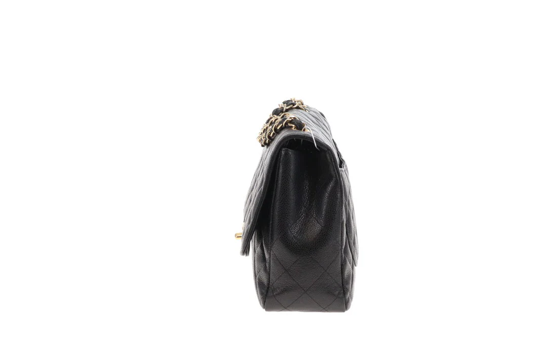 Chanel Classic Jumbo Single Flap Black Caviar GHW 2009/10 - Image 6