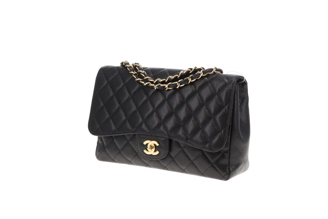 Chanel Classic Jumbo Single Flap Black Caviar GHW 2009/10 - Image 7